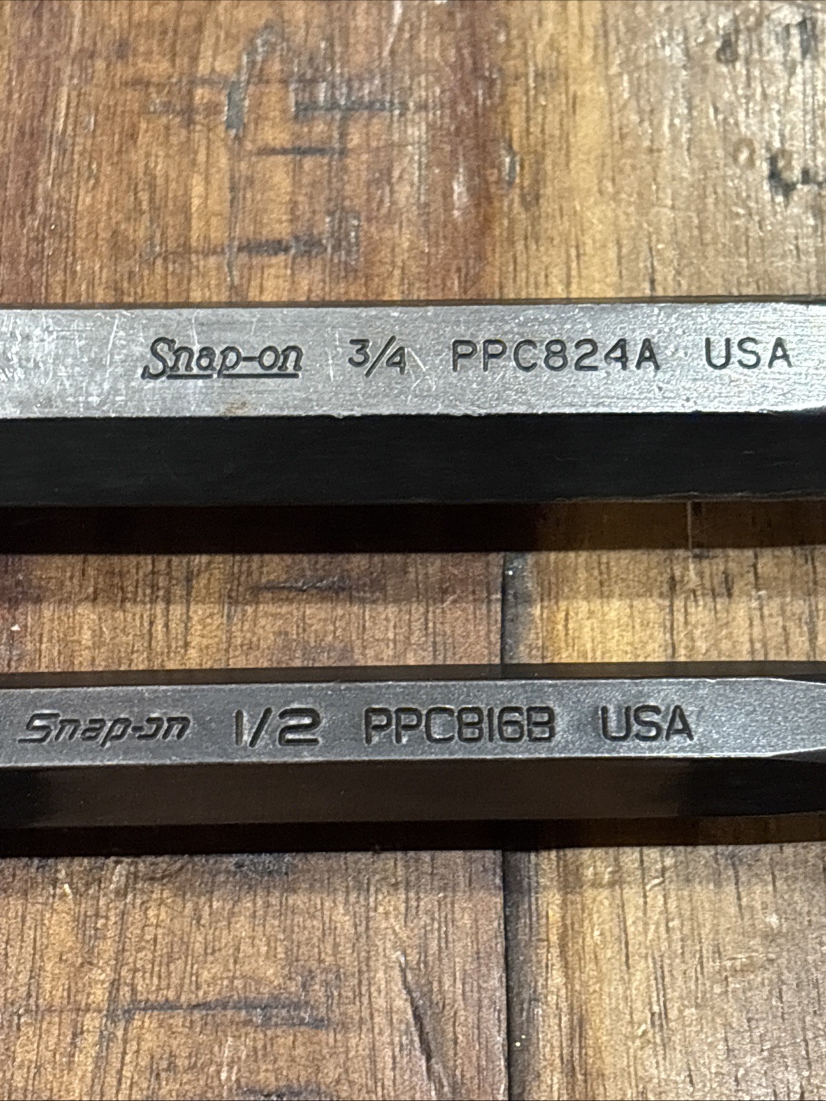 Snap-On Tools 2 Piece Chisels: PPC816B 1/2” And PPCC824A 3/4” USA