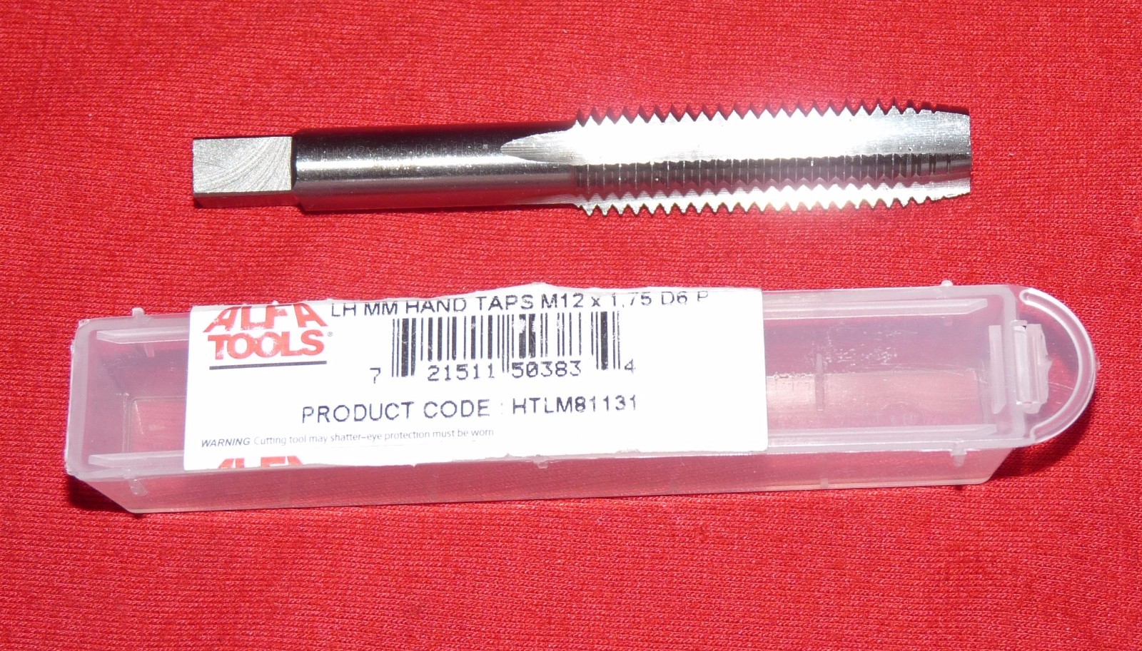 M12 x 1.75 LEFT HAND Plug Tap Hand Alfa HTLM81131 12MM HSS 4FL LH Metric