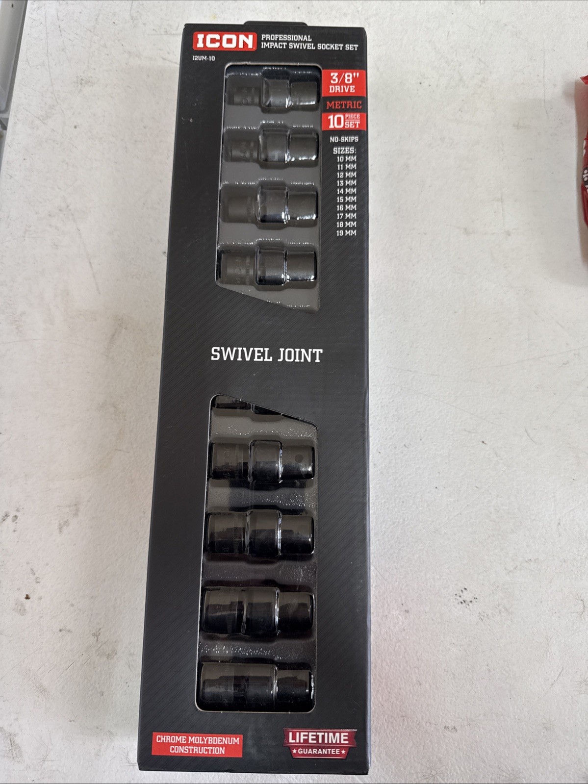 Icon Professional Impact Swivel Metric Socket Set 3/8in. Drive | I2UM-10 | 59747