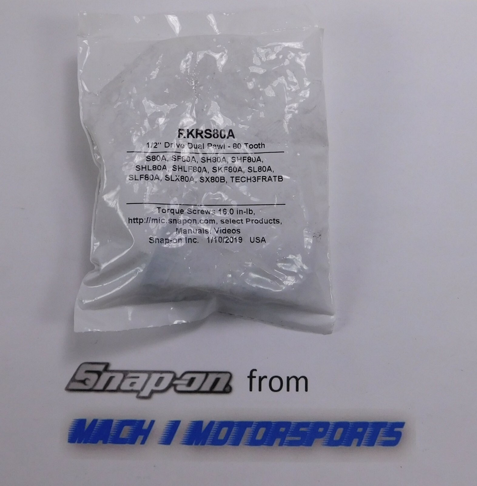 Snap On 1/2″ Dual Pawl 80 Tooth Ratchet Rebuild Kit S80A SF80A SH80A SHF80A SHL_