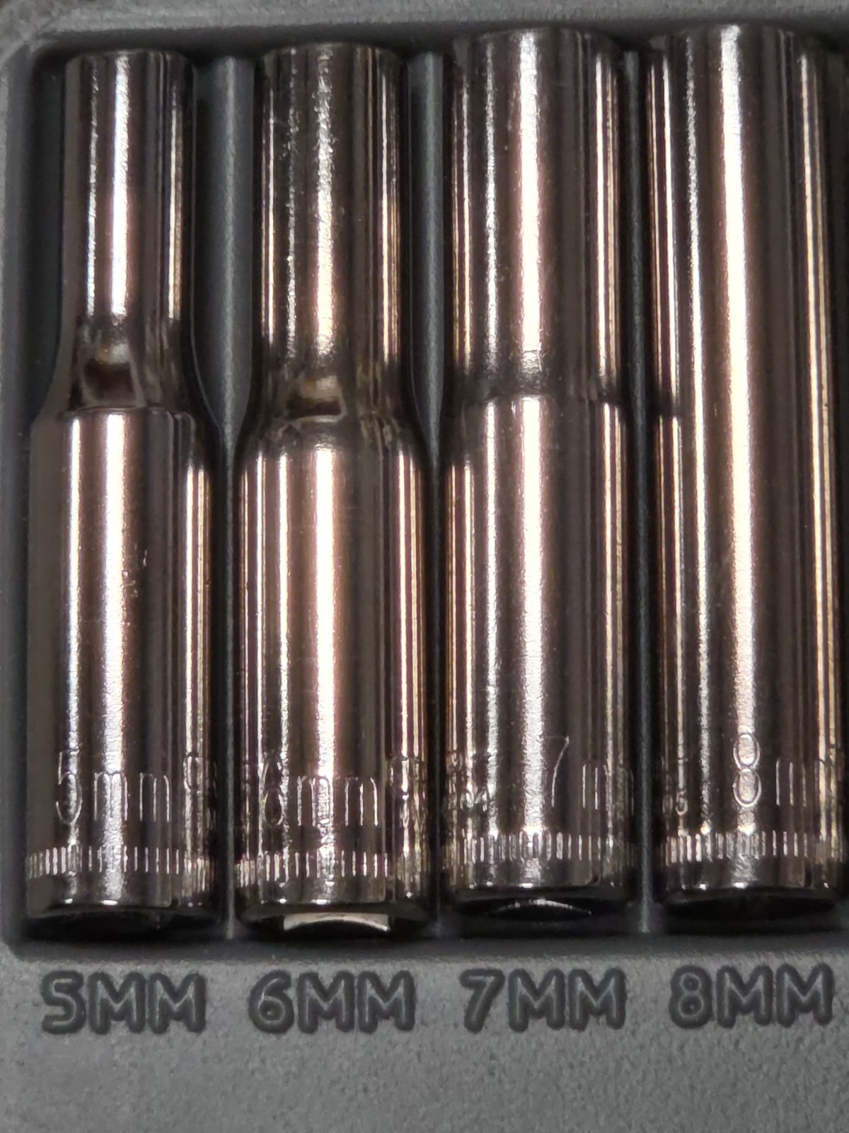 Craftsman 12pc Metric 1/4″ Dr. Deep Socket Ratchet Set 34782 USA Rare! Complete