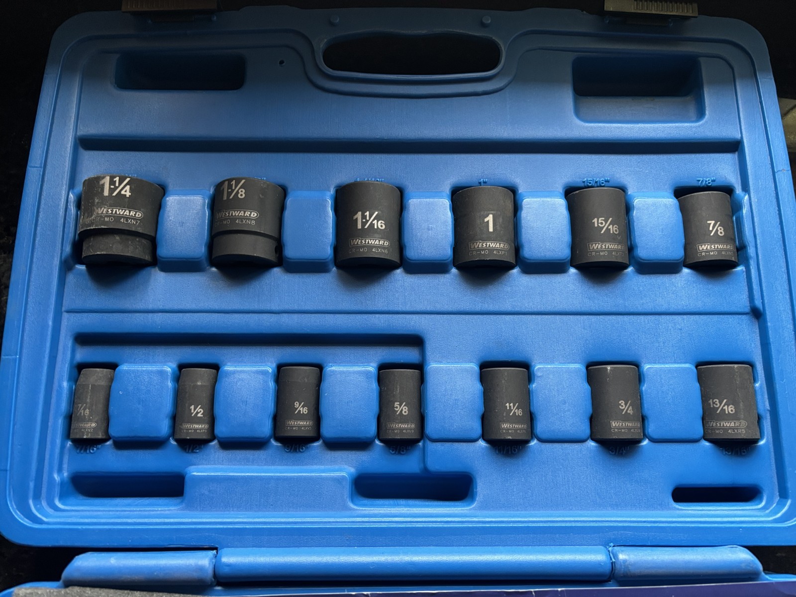 Westward Standard & Deep Impact Socket Set 4PRG8 28pc 1/2” Drive/SAE