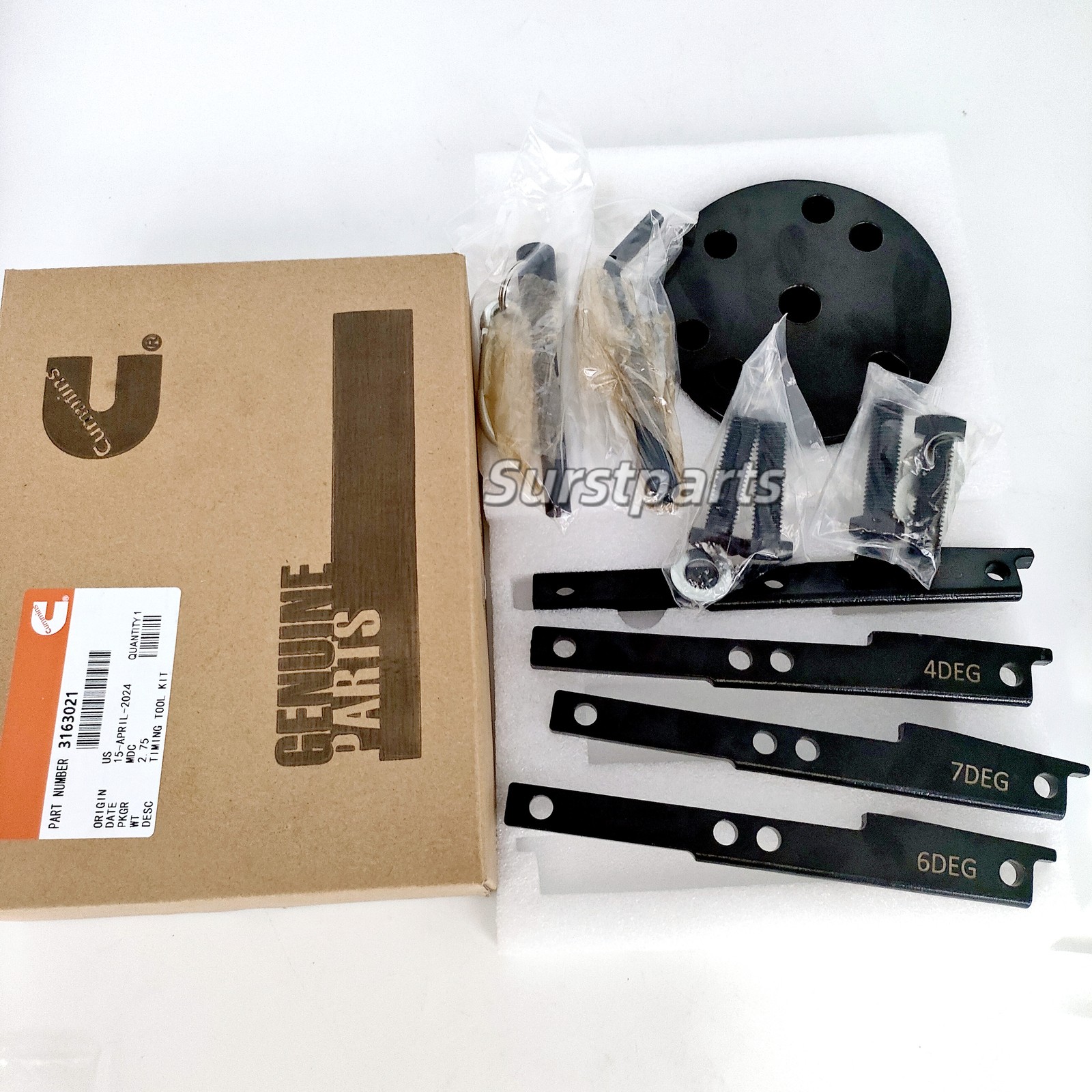 Cummins ISX Timing Injector Cam Gear Puller Tool Kit 3163021 3163069 3163530 NEW