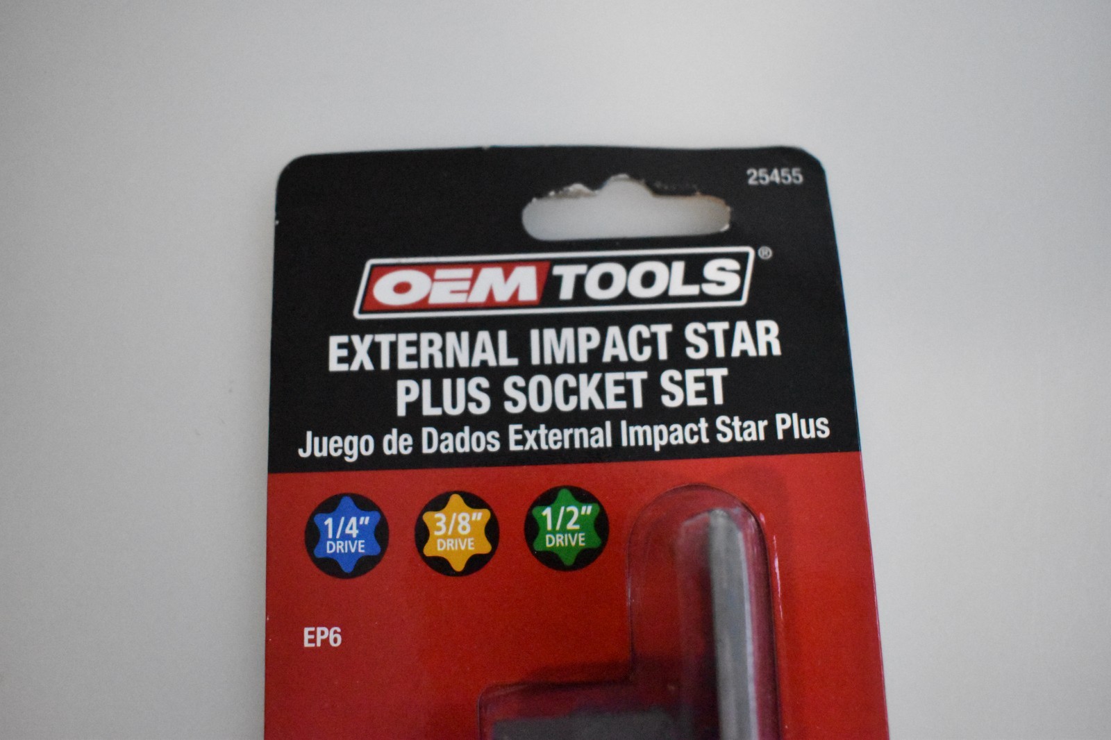 OEM Tools 25455 8 Piece External Impact Star Plus Socket Set w/ Rail New