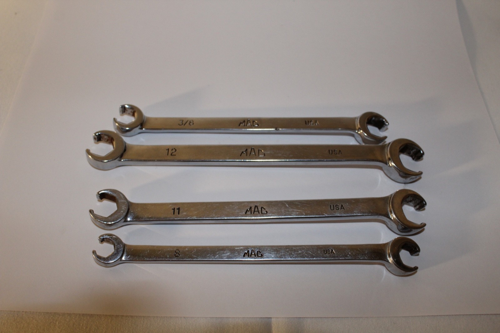 MAC SAE Metric Flare Nut Wrench Set 8mm, 10mm, 11mm, 12mm, 13mm, 14mm, 3/8, 7/16