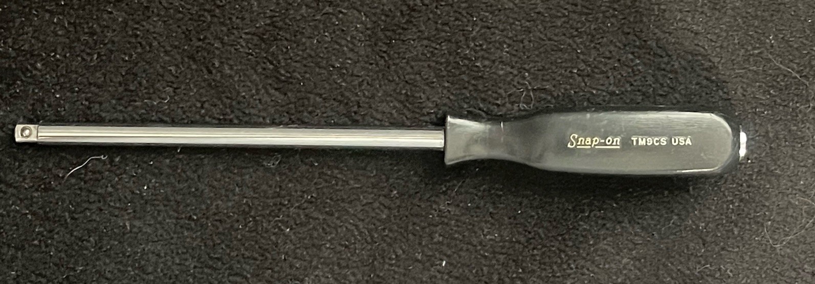 Snap-On TM9CS 1/4 “Drive 9″ Long Shank Socket Driver Black Hard Plastic Handle
