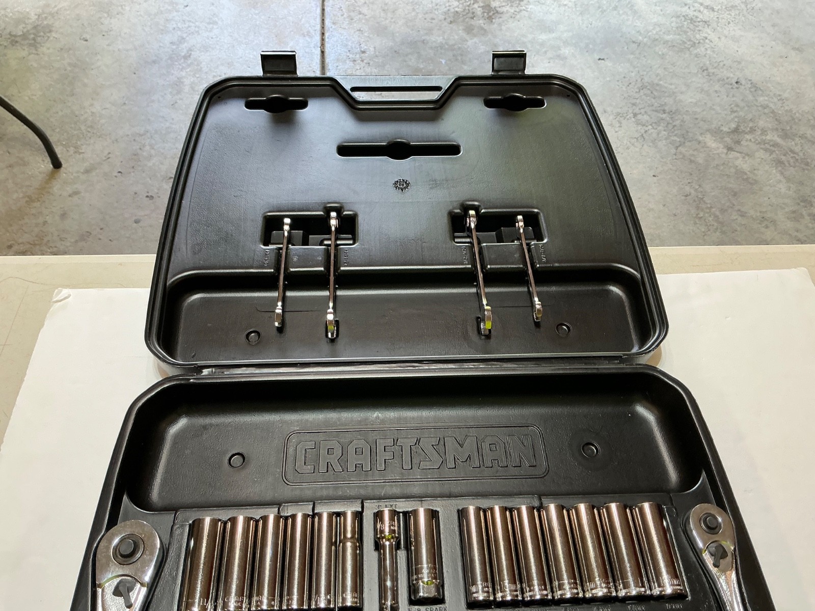New Craftsman 101pc Metric & SAE Socket Set 1/4 3/8 1/2 Drive 33101 USA open box
