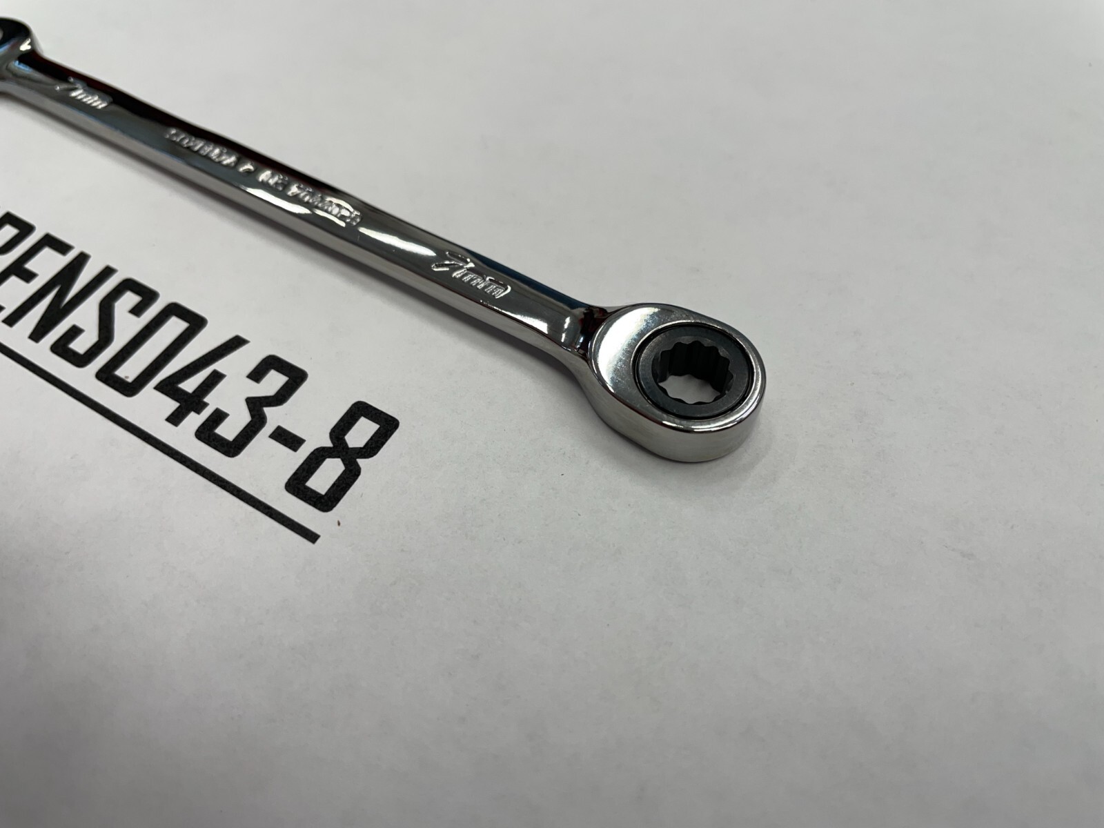 Snap-on Tools NEW 7mm Metric 0° Non-Reversing Ratcheting Combo Wrench SOXRM7A
