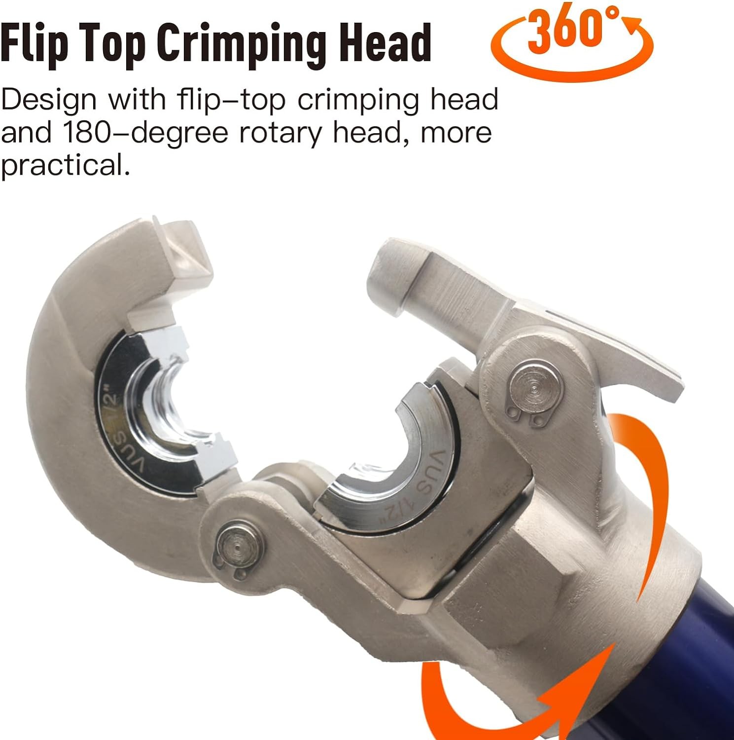 Hydraulic Copper Press Tool with 1/2″,3/4″ and 1″ Jaw Silver, Blue, Black