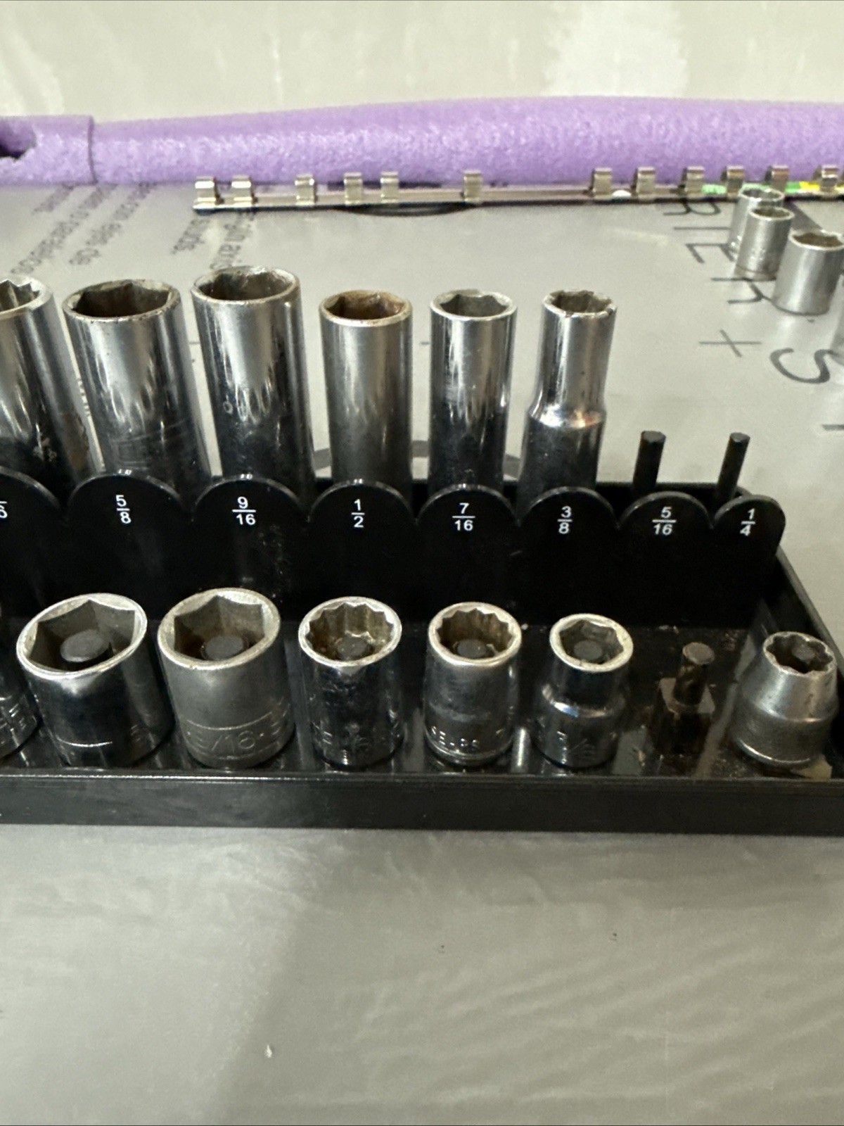 3/8th Drive Socket Set SAE Shallow & Deep Set of 16