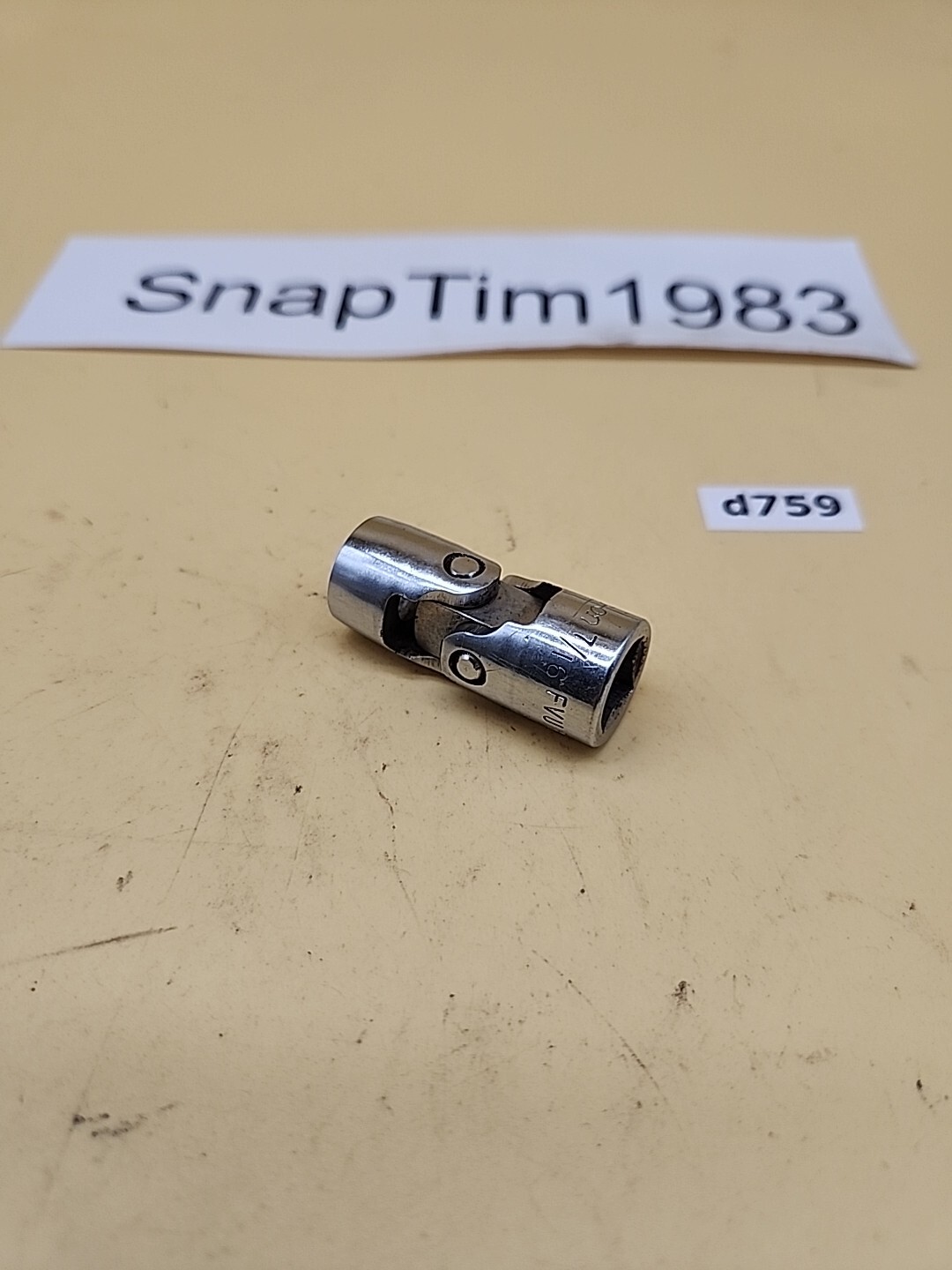 Snap-on Tools FVU14 7/16″ SAE Shallow Universal Socket 3/8″ Drive 12 Pt USA