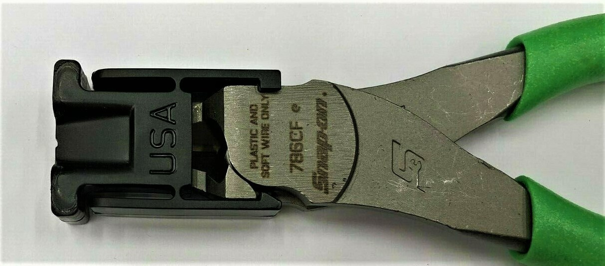 NEW* Snap-On DIAGONAL CUTTERS FLUSH CUTTER 6″+ *GREEN SOFT HANDLES* 786CFG *NEW*