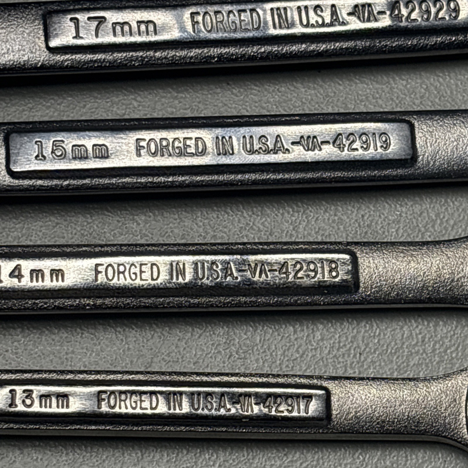 Craftsman Open/Closed End Wrench 4PC Set 13,14,15,17mm Forged In USA
