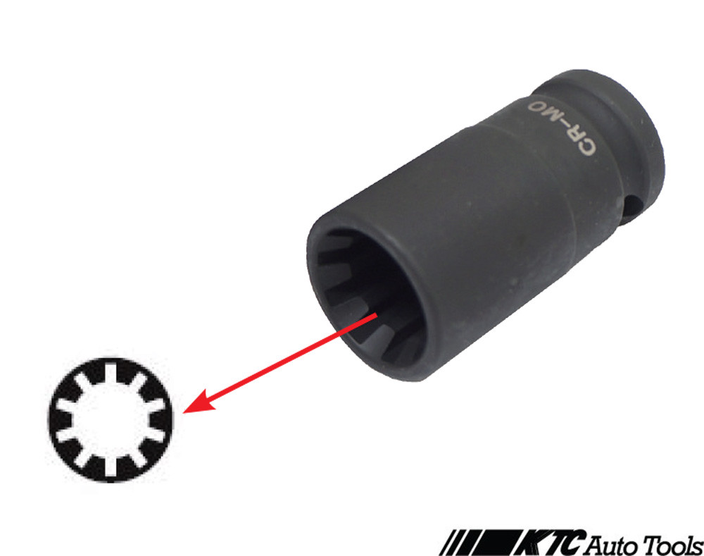 Audi A8, S6, Porsche Brake Caliper Screw Socket (10 POINTS, 20 mm, L: 50 mm)