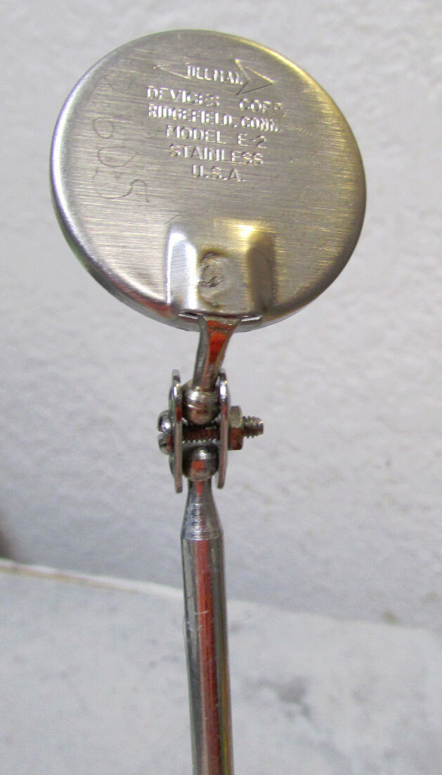 Ullman pocket mirror, useful for inspection & auto work repair, 7 inches long