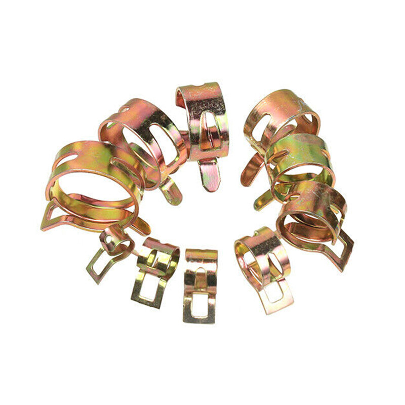 230/50PCS Spring Hose Clamps Fastener Kit Fuel Line Water Pipe Tube Clips+Pliers