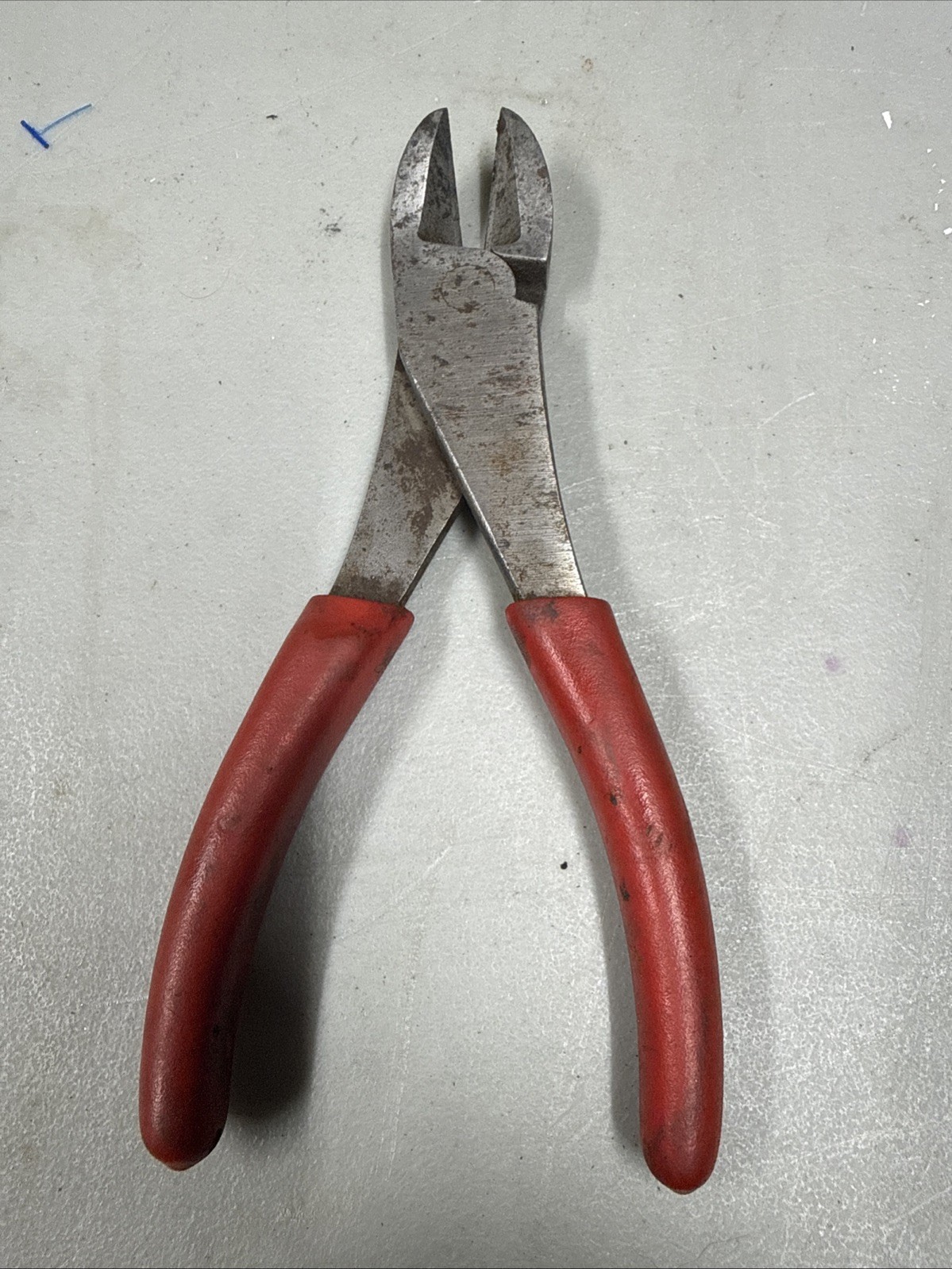 🇺🇸 Snap On Tools HIGH Leverage Diagonal Cutters Pliers 8″ Long Wire Side Red
