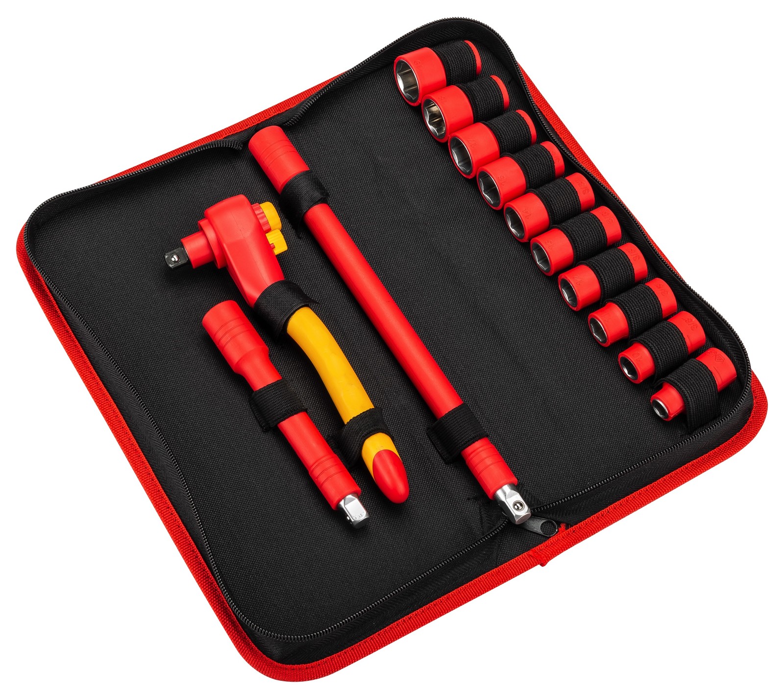 Powerbuilt 13 Piece 3/8-Inch Drive VDE Ratchet And Socket Set – 642937