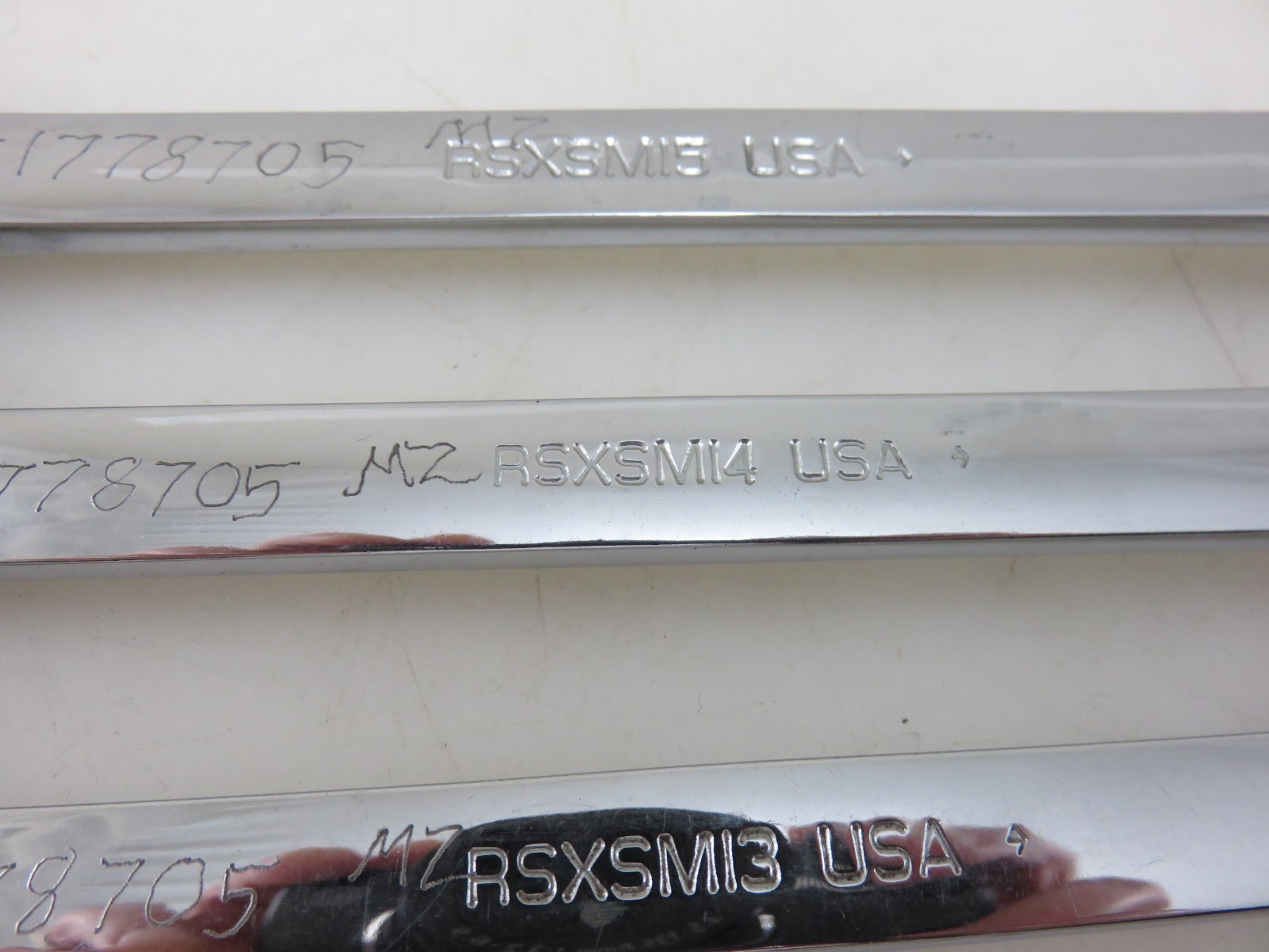 Snap-On RSXSM METRIC Open End Line Flare Nut SPEED Wrench 10mm-15mm