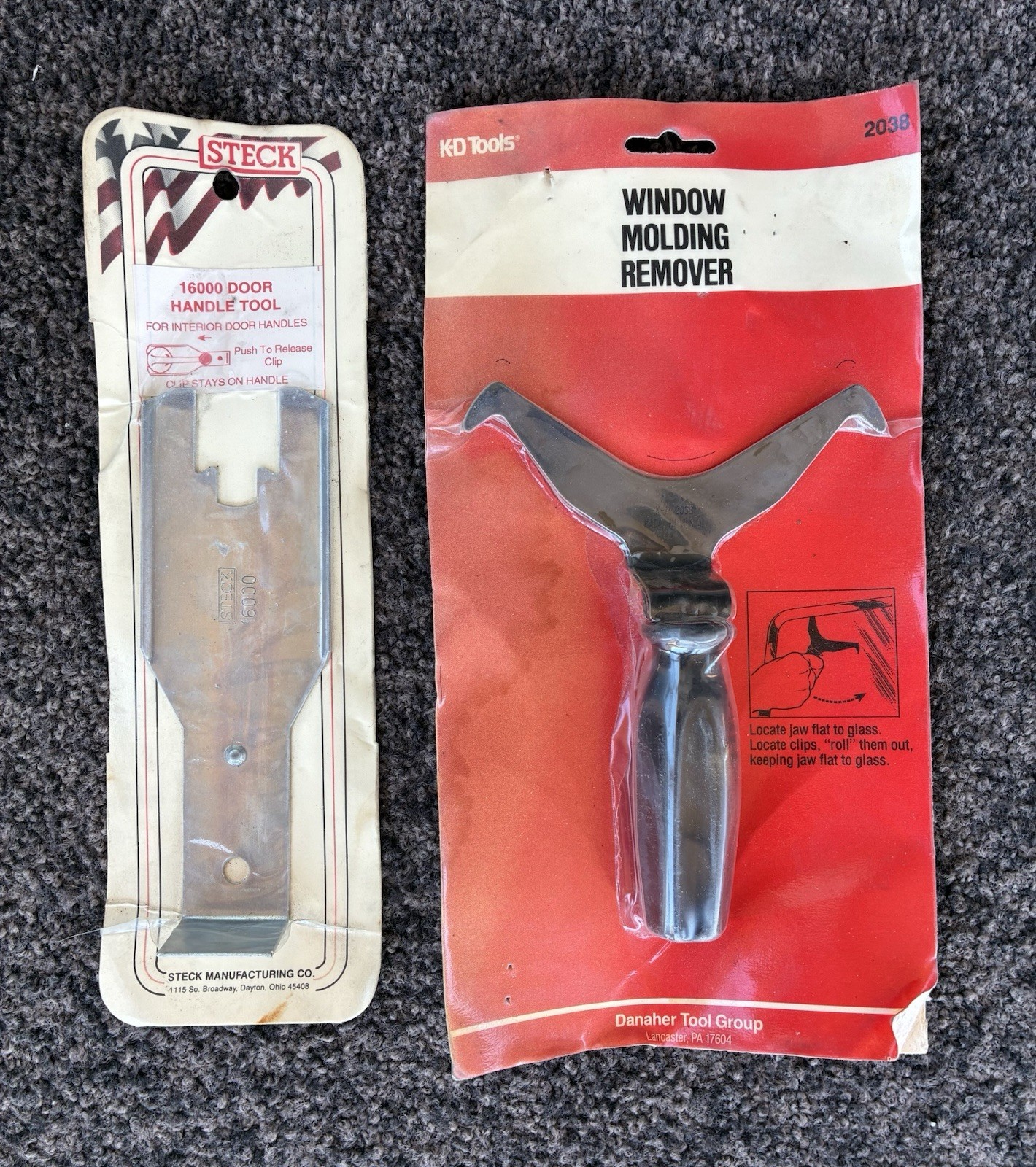 KD Tools 2038 window molding remover and Steck 16000 door handle tool NOS new