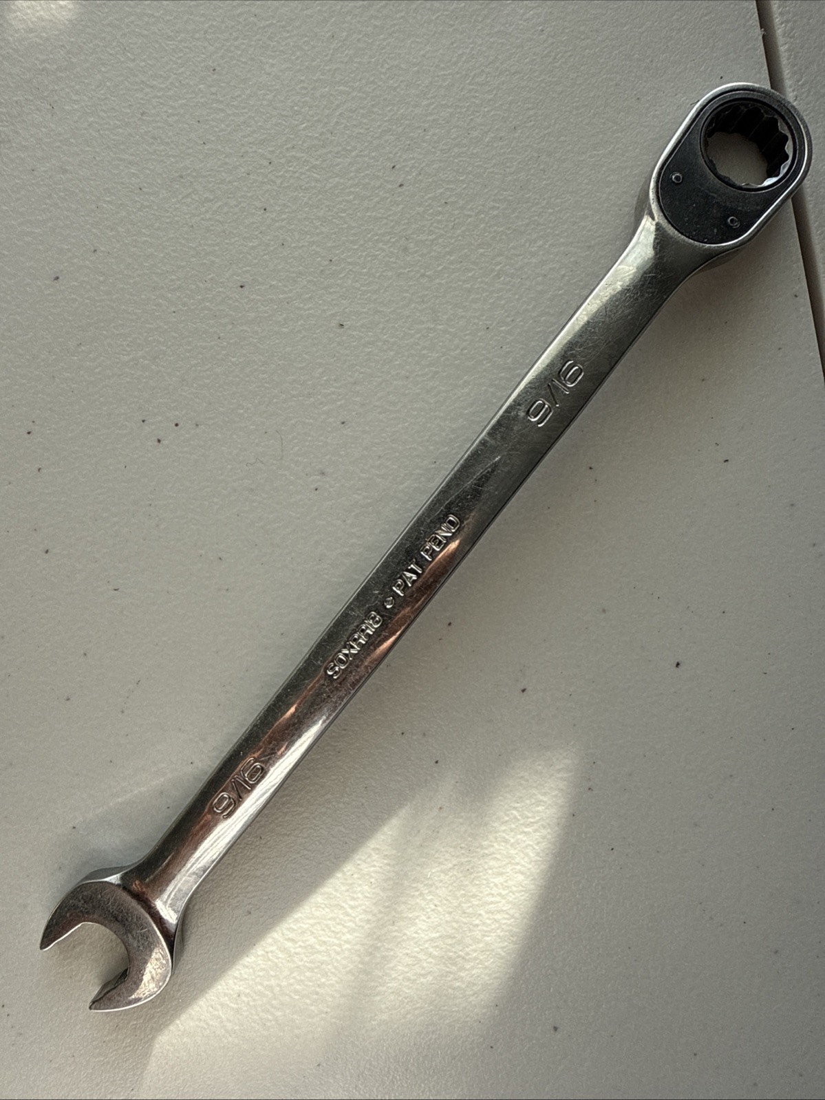 Snap-on Tools 9/16″ Reversible Flank Drive Plus Ratcheting Wrench SOXRR18 USA