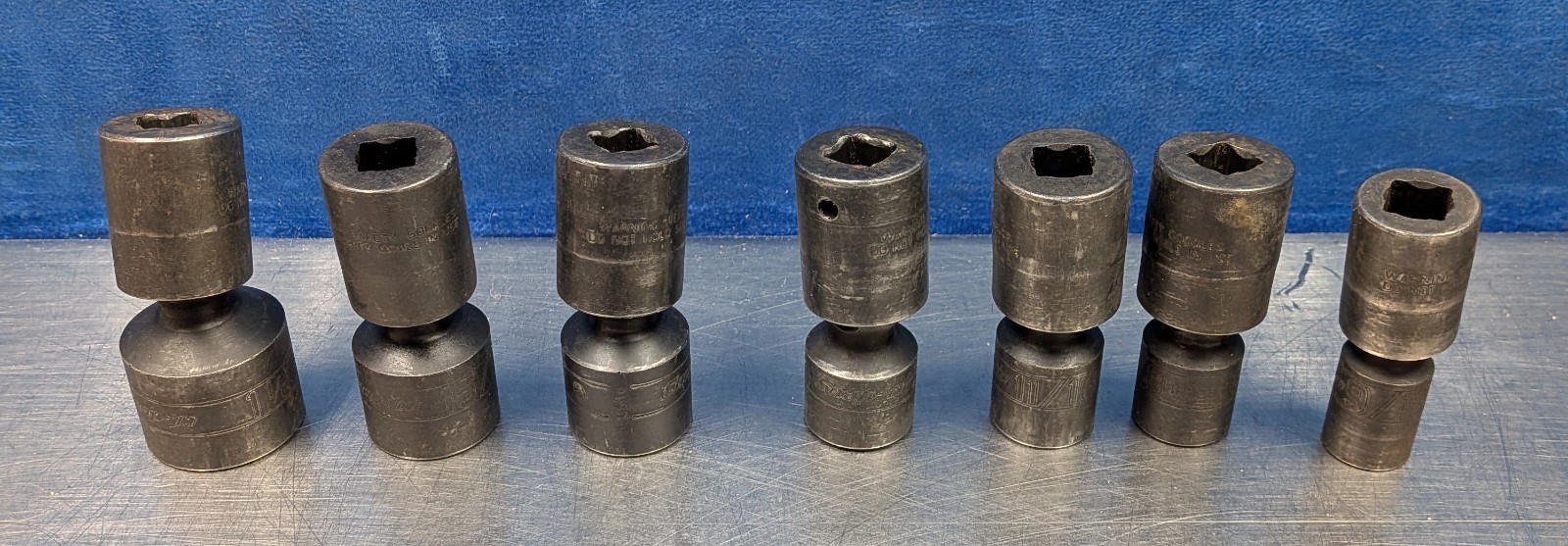 Snap-On 207IPFM 7 Piece 3/8″Dr 6Pt Metric Shallow Impact Swivel Socket Set