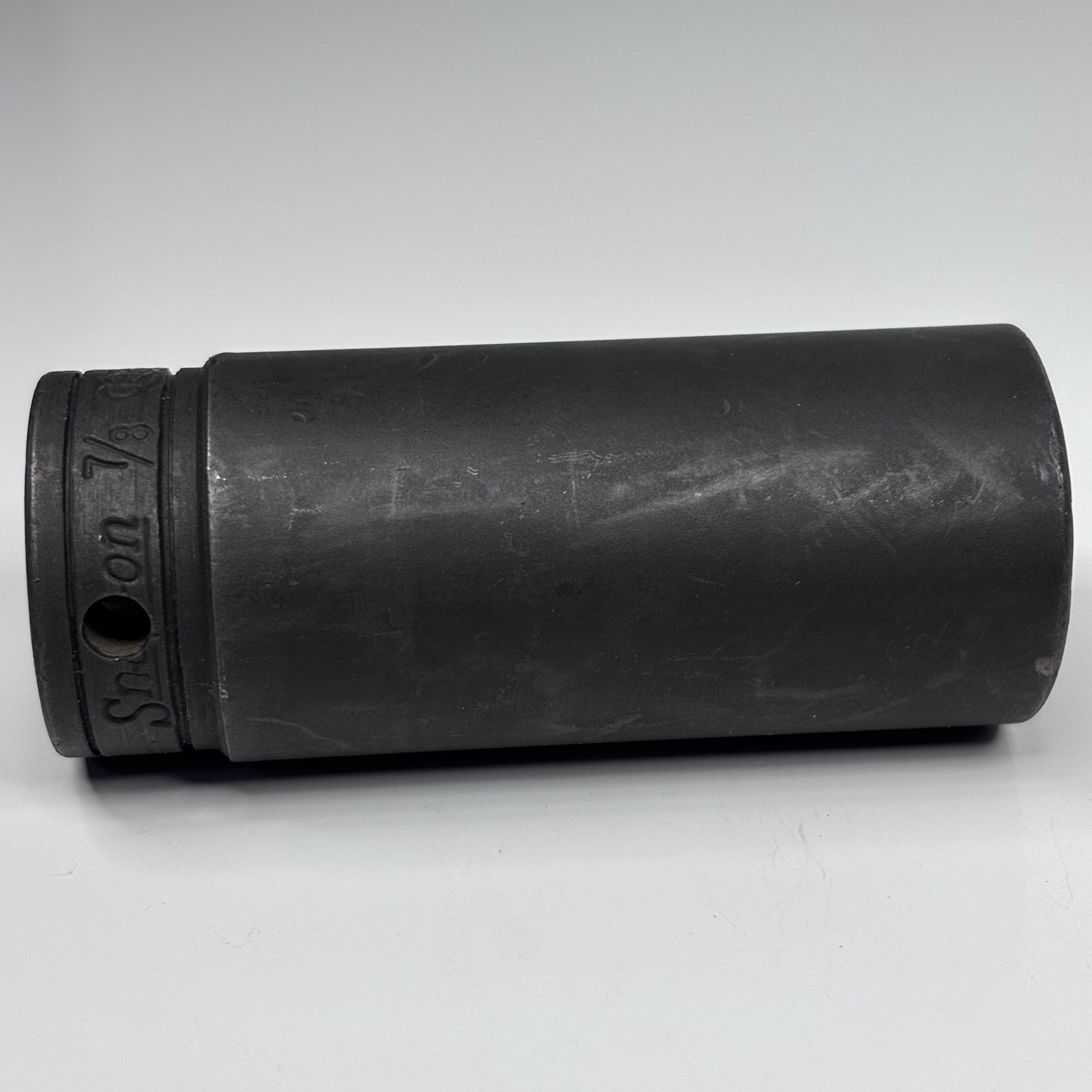Snap On Tools GSFS281 3/8 Dr 6Pt SAE 7/8 Flank Dr Black Industrial Deep Socket