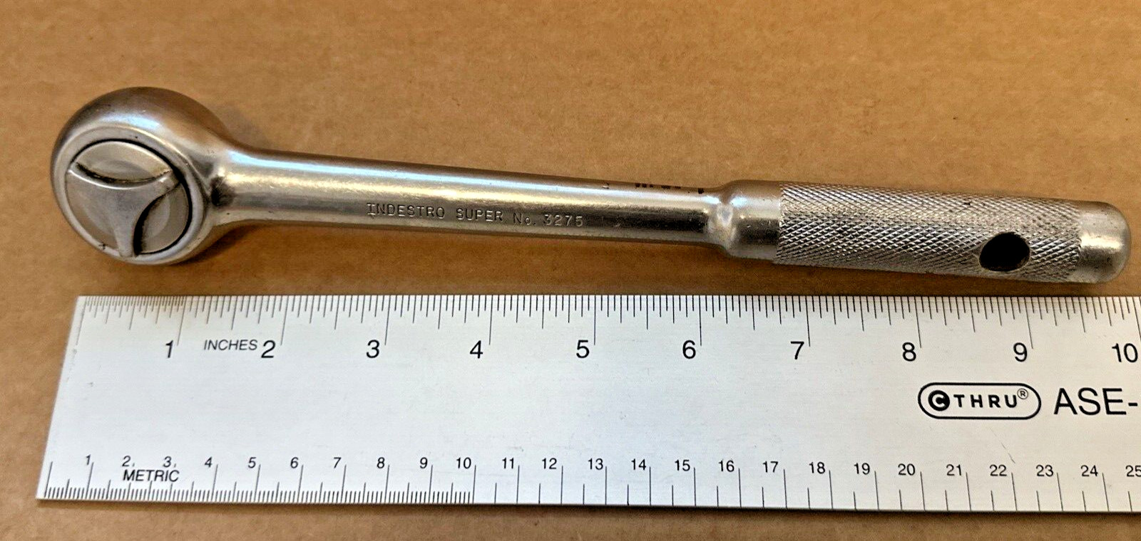 Indestro Super 3275 1/2» Drive Knurled Handle Ratchet USA Free Shipping