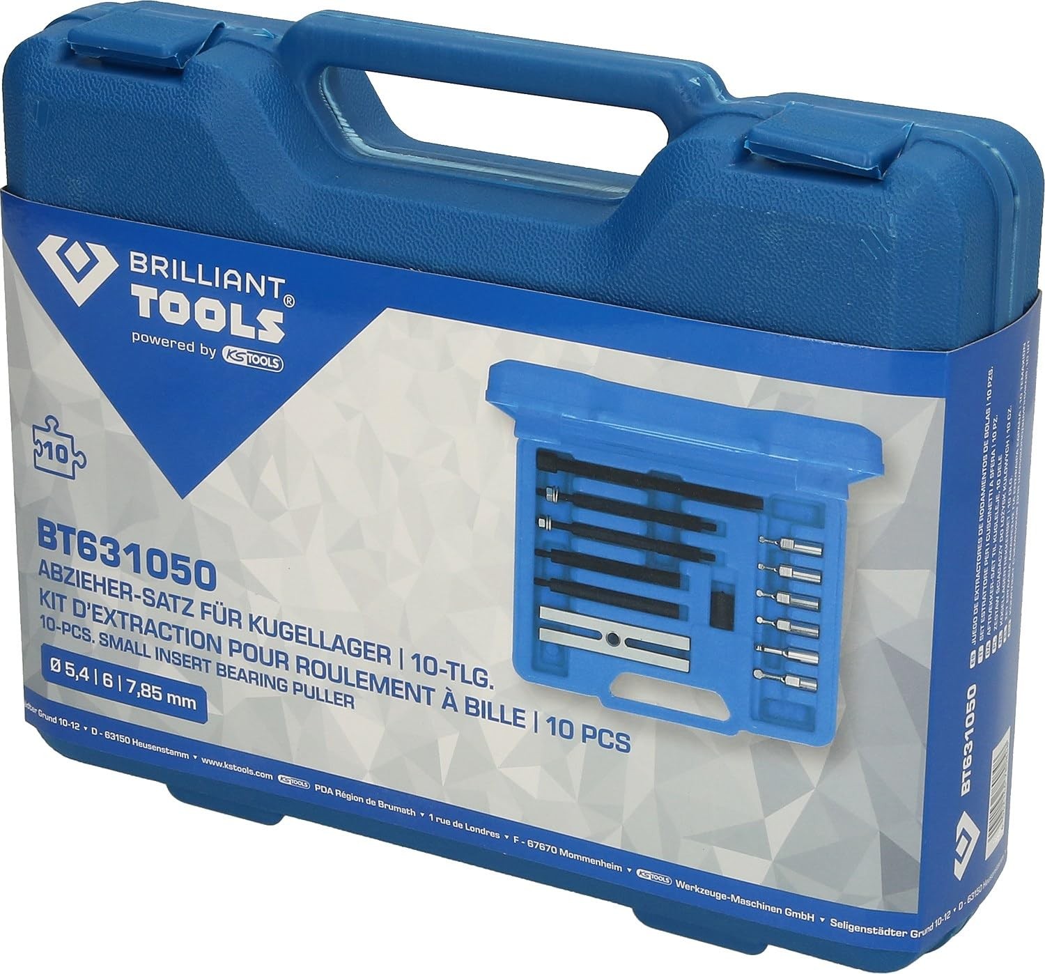 BT631050 Ball Bearing Puller Set, 10pc Powered by KS TOOLS BT631050 Puller…