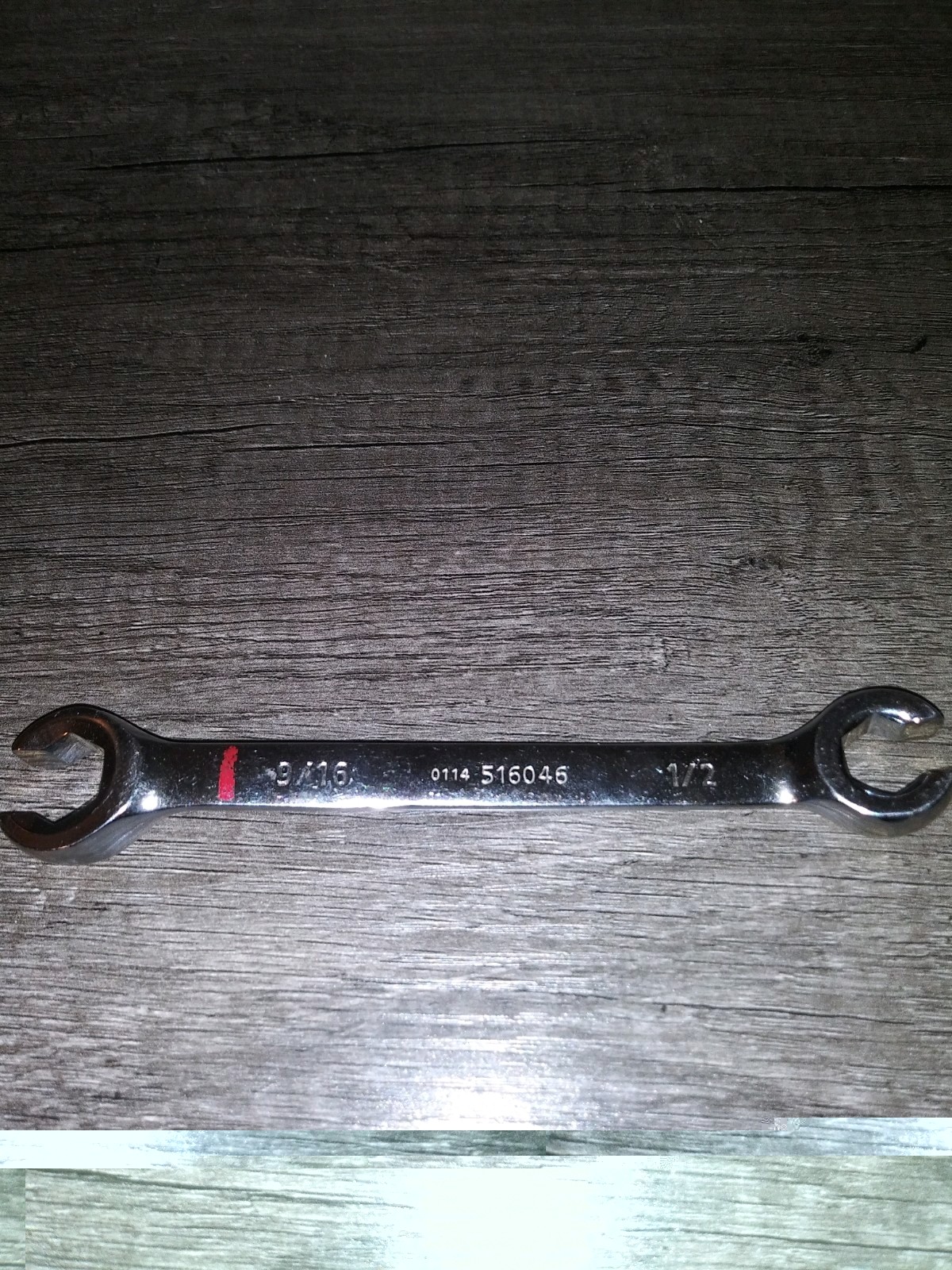 Kobalt 5/16-in x 1/2-in 6-point Standard (SAE) Flare Nut Open End Wrench