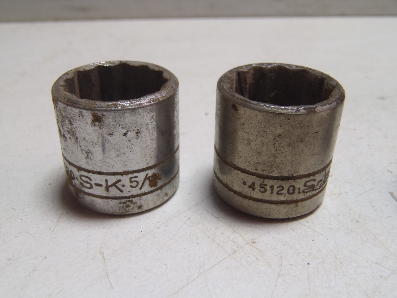 Lot of 7 S K Sockets Tools 45124 x2, 45120 x2, 40618, 40118, 40426
