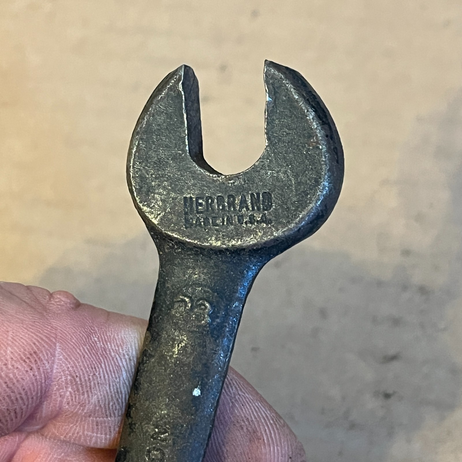 Vintage Fairmount 25/32″ & 5/8″ SAE Standard Open End Wrench USA No 28-S