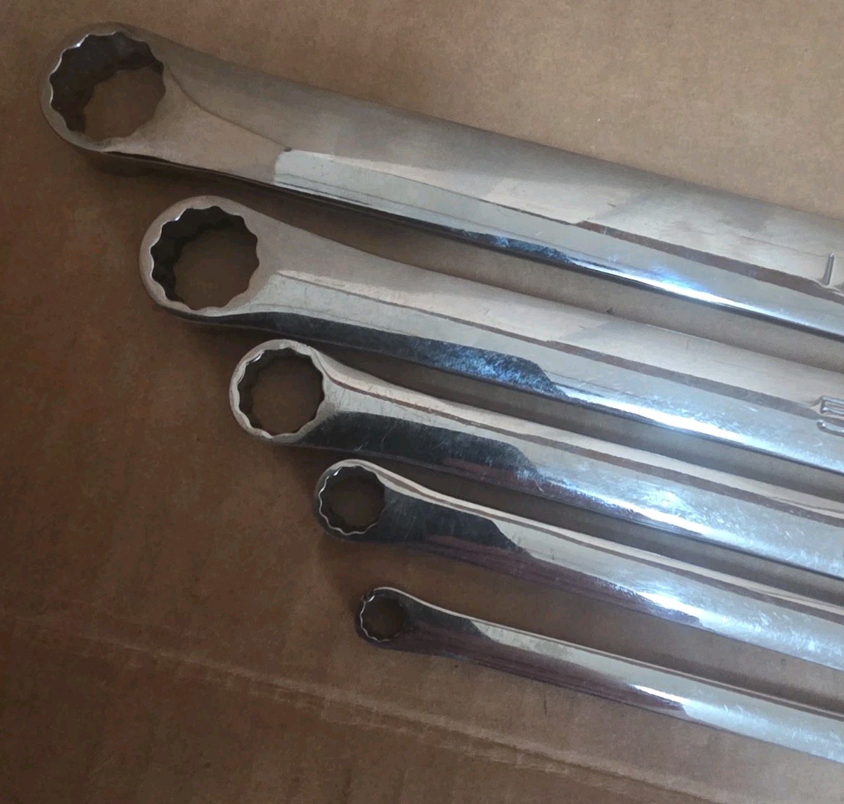 Snap-on Tools USA NEW 5pc SAE High Performance 0° Box End Wrench Set