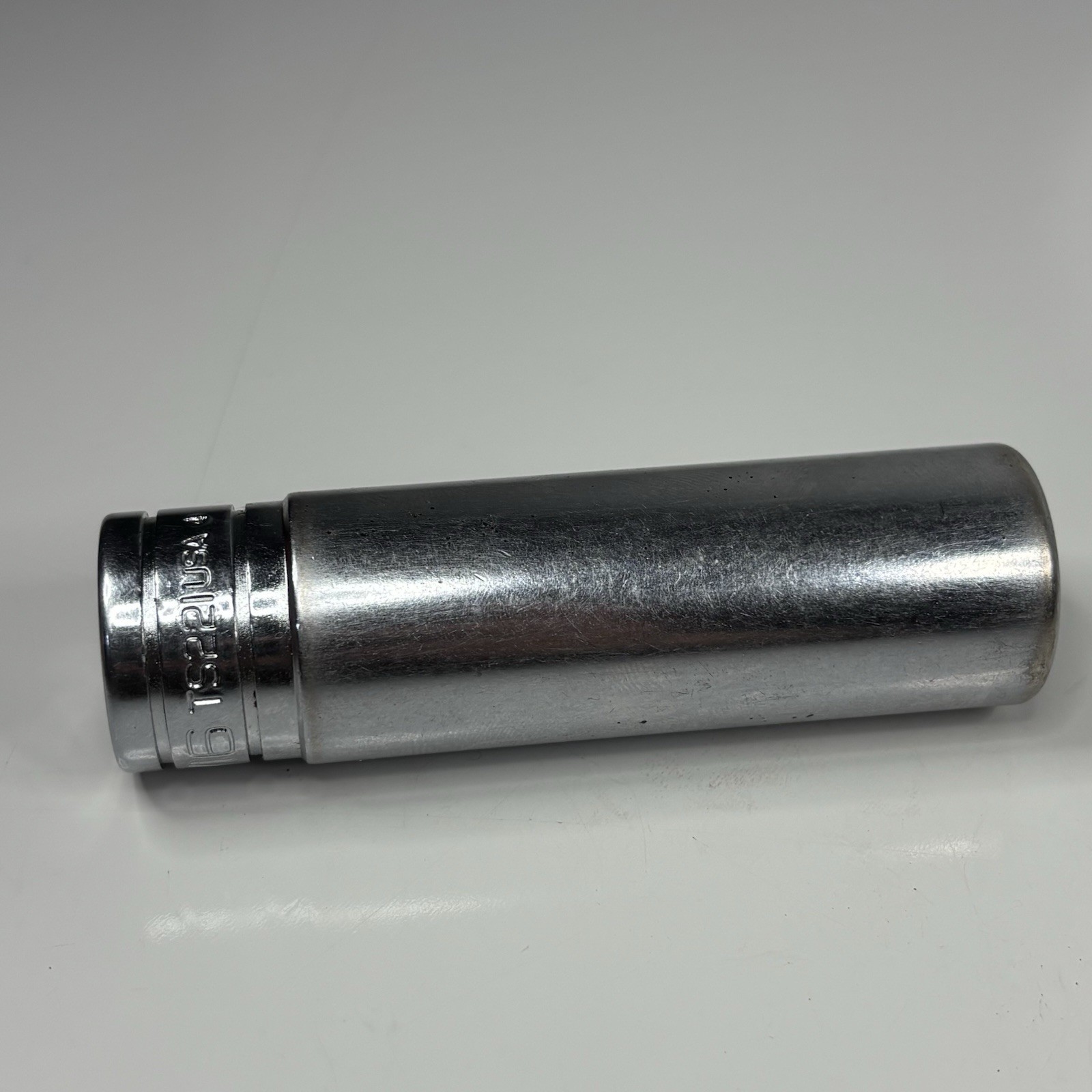 Snap On Tools TS221 1/2 Dr 6Pt SAE 11/16 Flank Dr Deep Chrome Socket USA 1994