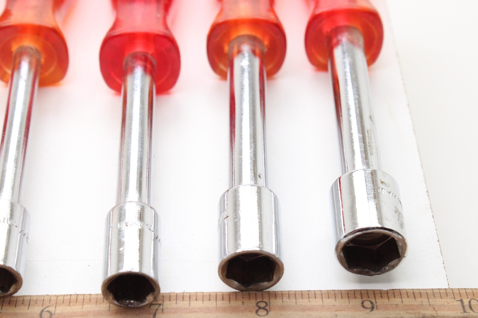 Unbranded Nut Drivers SAE 7 Pc. Set 1/2” 7/16” 3/8” 11/32” 5/16” 1/4” 3/16”