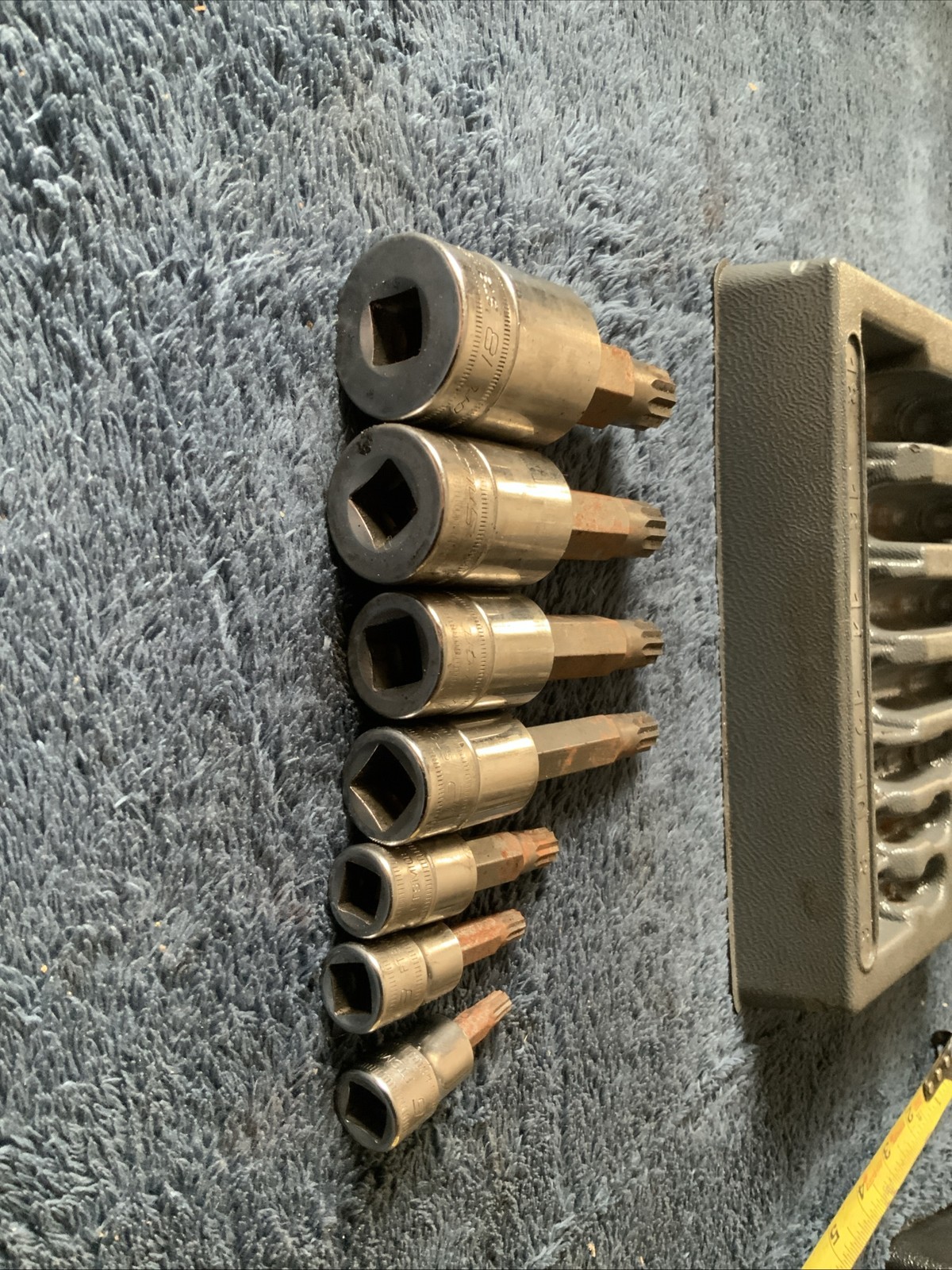 Snap On Triple Square Socket Set…metric,,,,surface Rust…..
