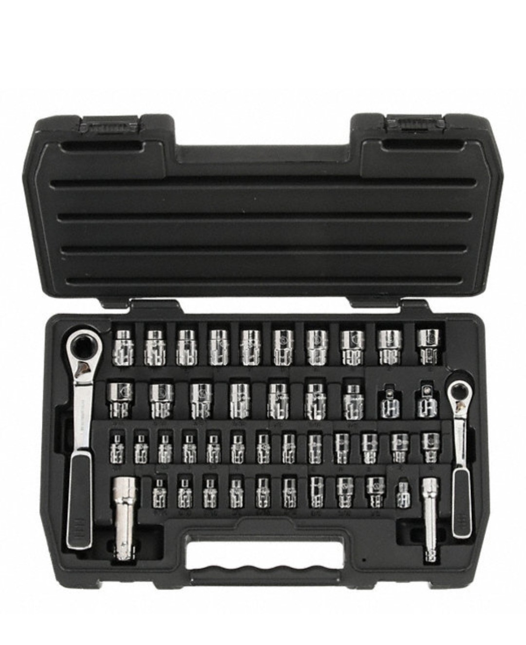 GEARWRENCH Socket Set: 1/4 in, 3/8 in Drive 46 Pieces, 6-Point: #178M
