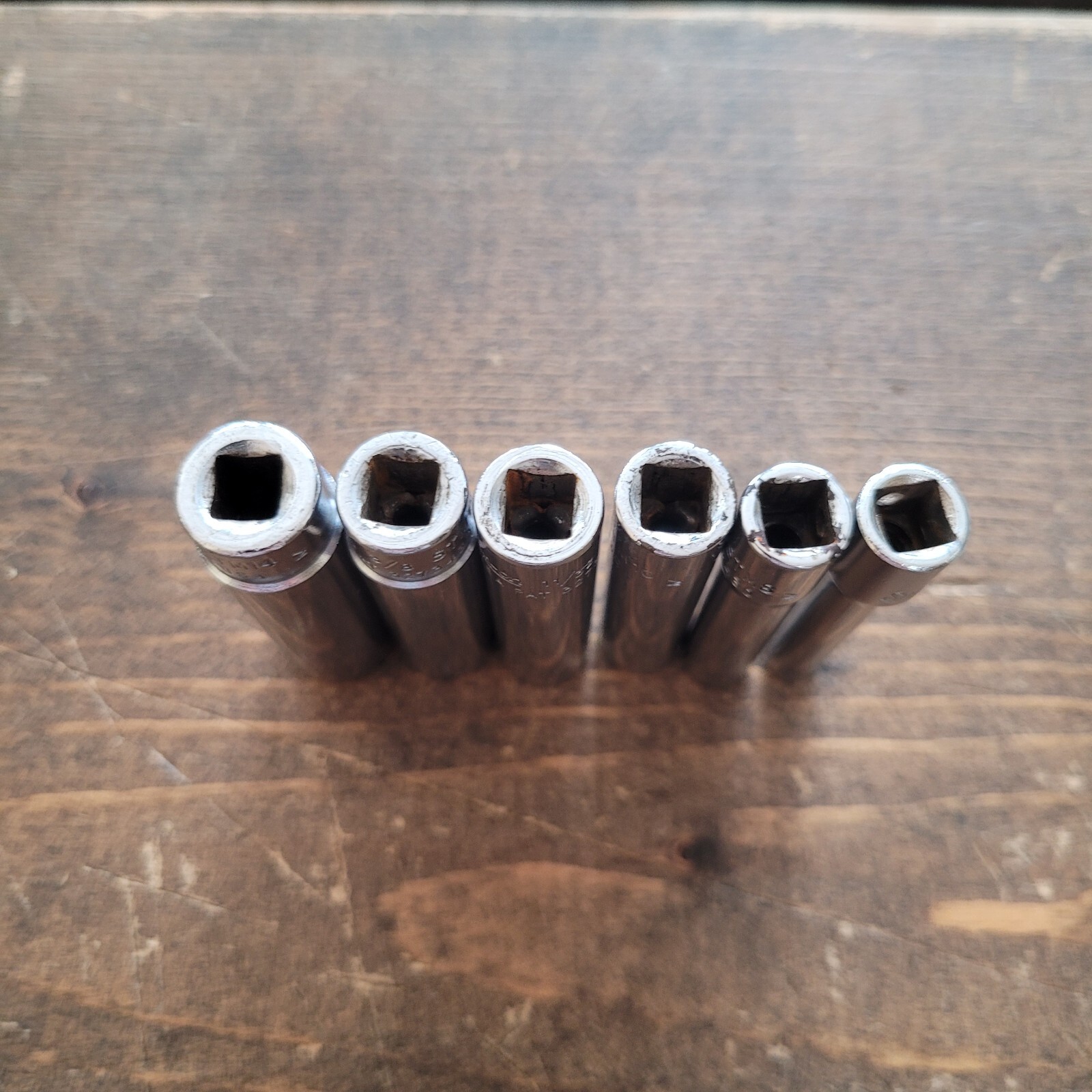 Snap On Tools STM 6 pc 1/4″ Drive 6-Point Deep Socket Set SAE 3/16″ to 7/16″