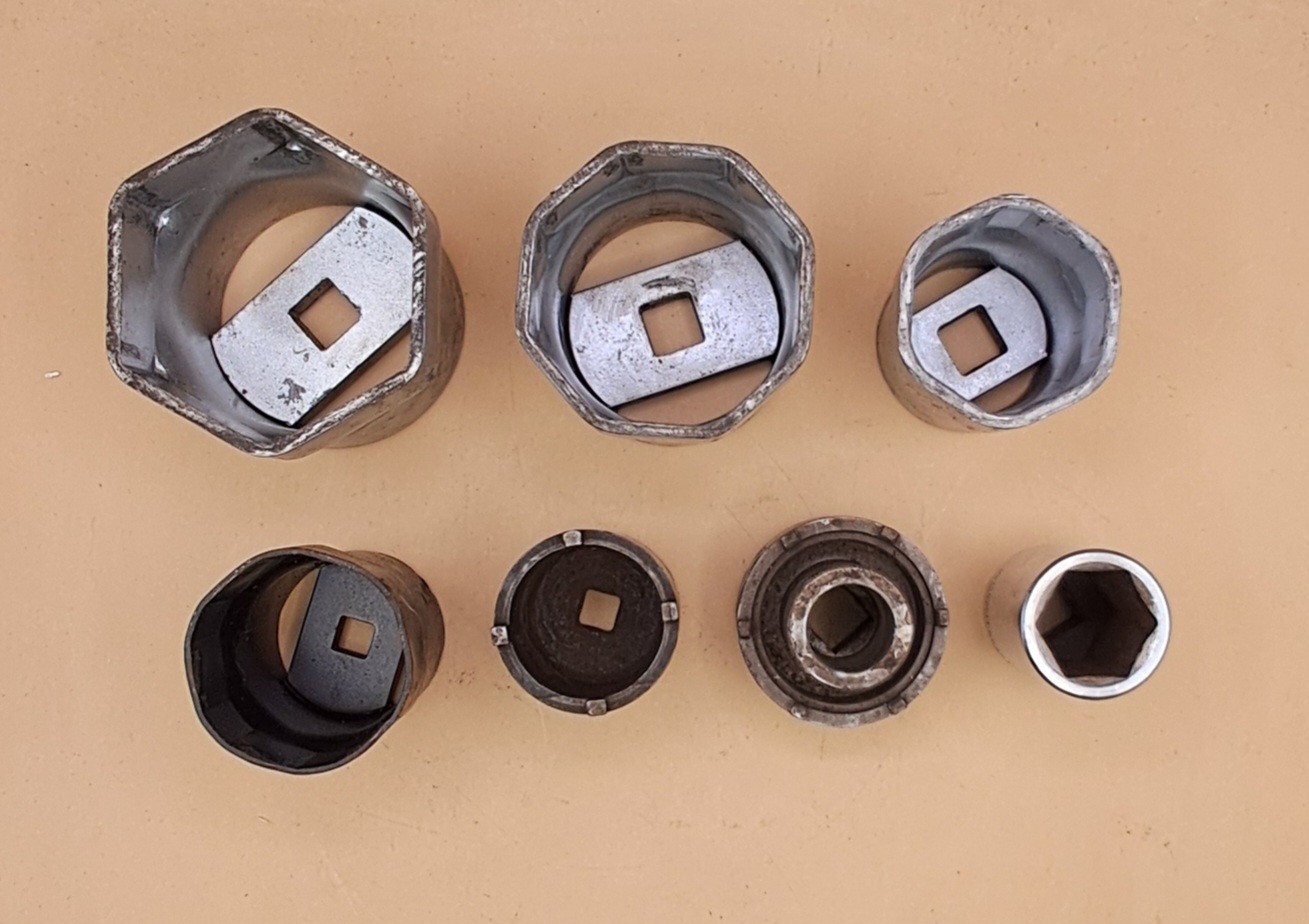 7 PIECE HEAVY DUTY AXLE NUT SOCKET SET