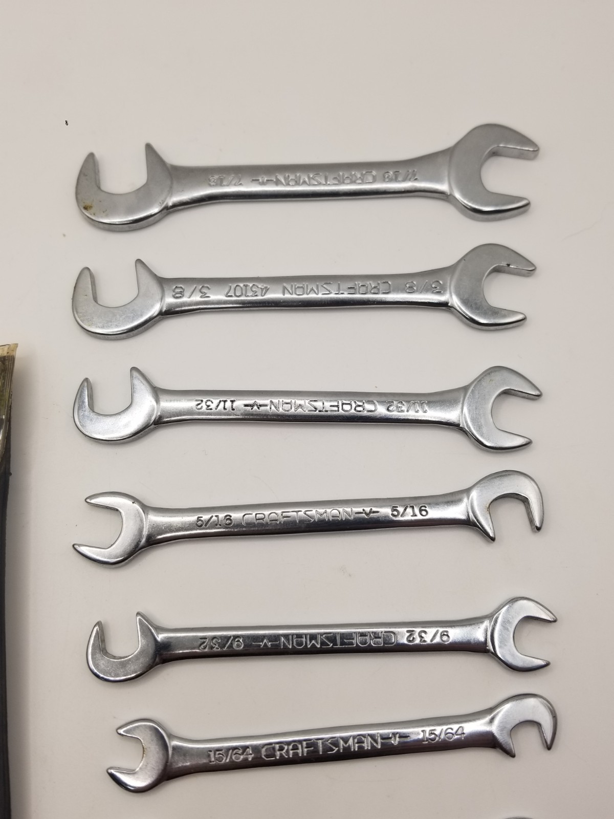 Sears Craftsman Tools USA 8 Piece Open-End 4 Way Offset Ignition Wrench Set 4306