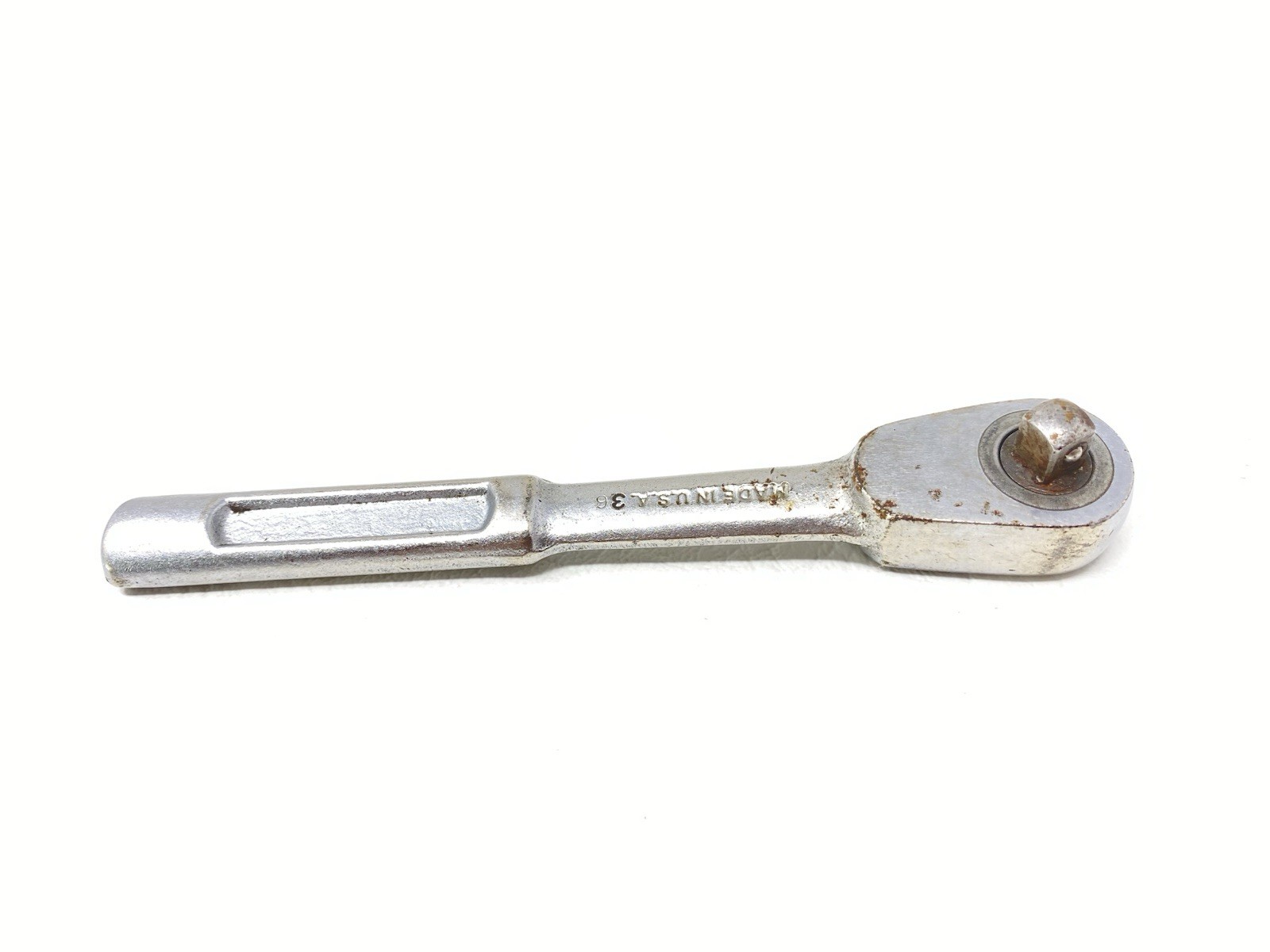 Vintage Husky Small No. CM41 1/4” Drive Ratchet Tool Compact Made In USA