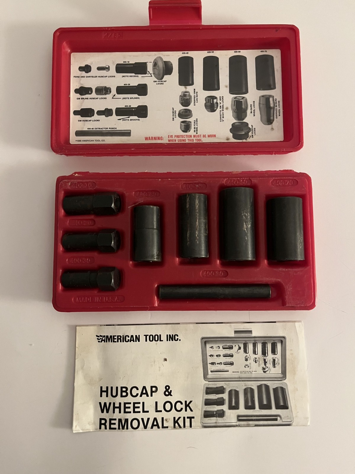 Custom Hubcap & Wheel Lock Removal Kit ATC400 American Tool Co. USA!