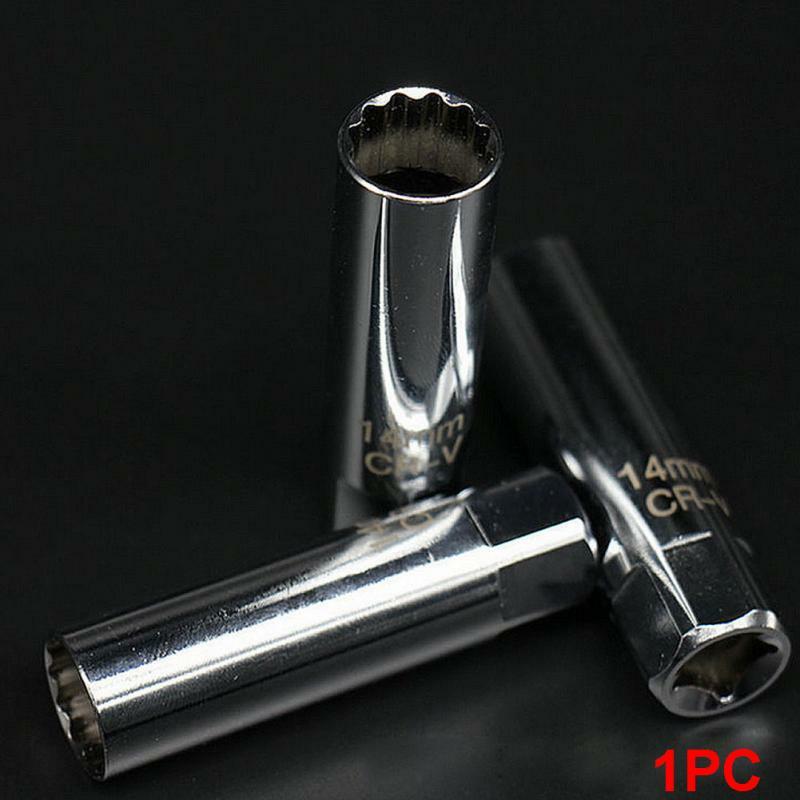 14mm Spark Plug Socket Thin Wall Removal Tool 12 Points 3/8″ Drive fit NEW USA