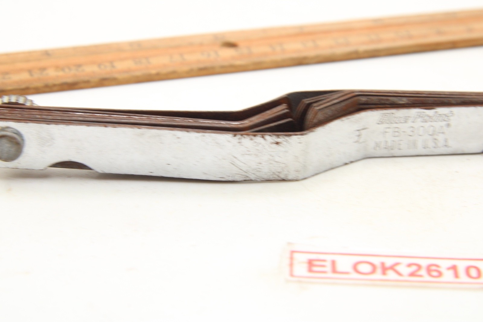 Blue Point FB-300A Bent Blade Feeler Gauge 25 Blades USA