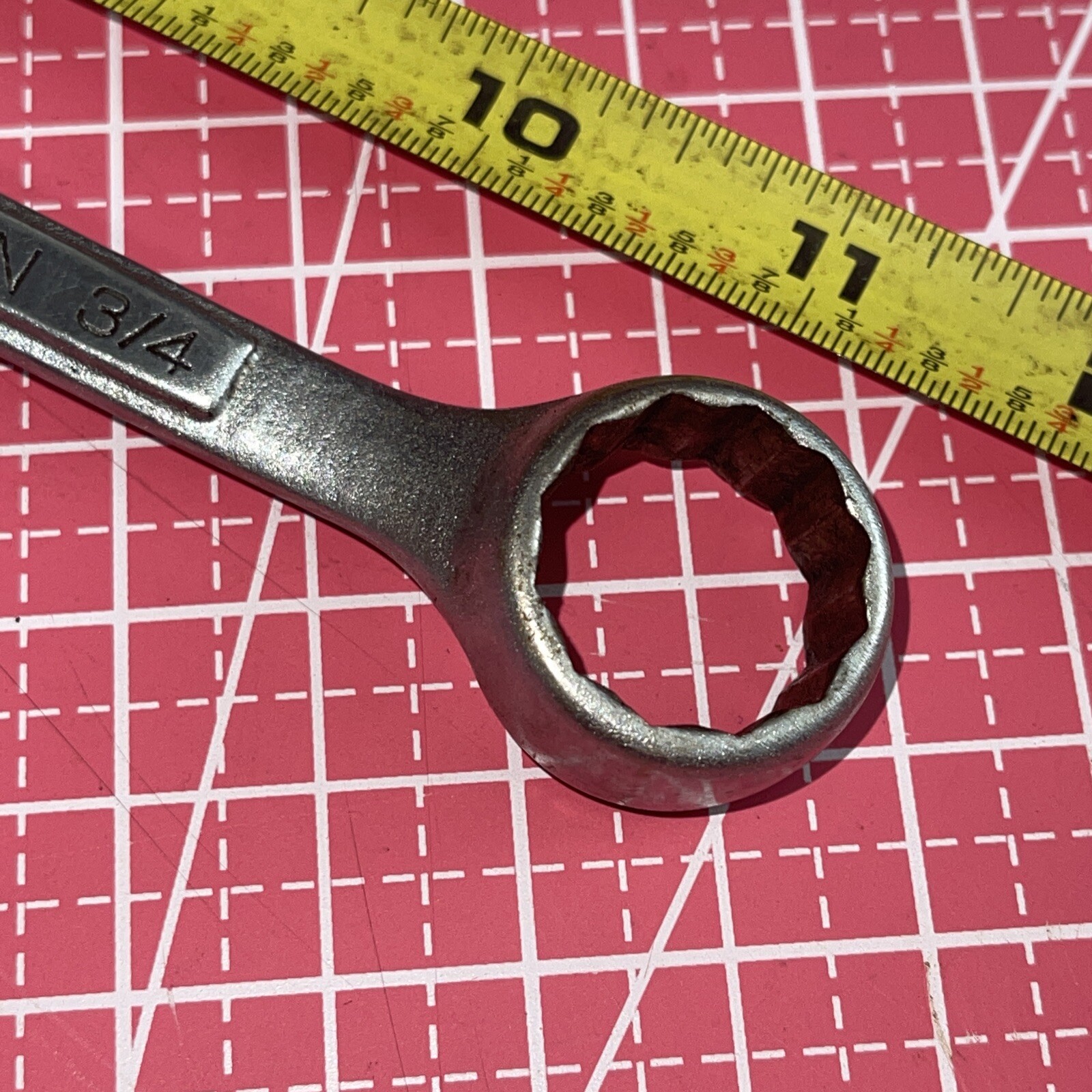 Vintage Sears Craftsman USA V 5/8 X 3/4 In SAE Stubby 12 Point Box Wrench Nice