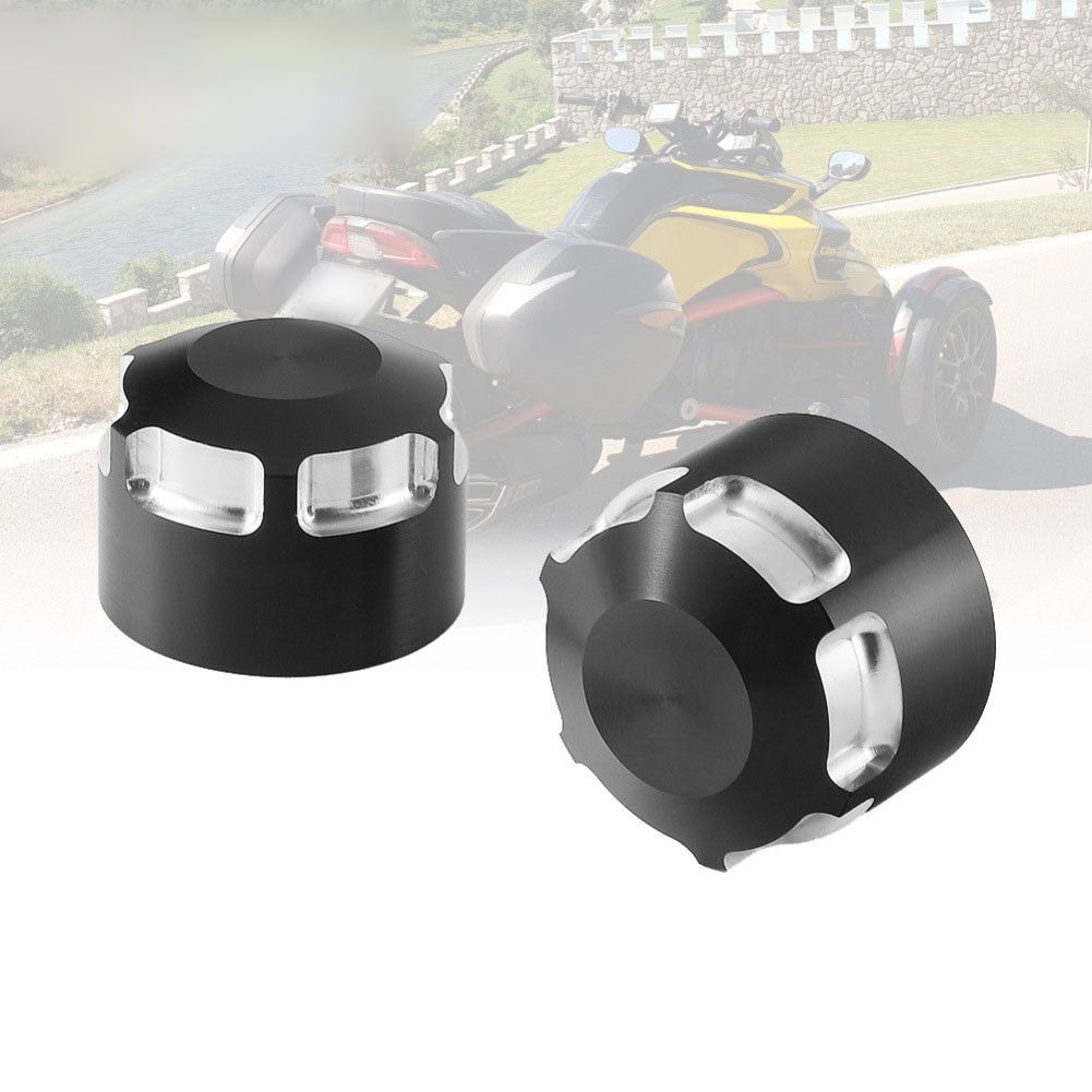 Black Silver Aluminum Rear Wheel Nut Cap for Bombardier For Spyder 2008 Present