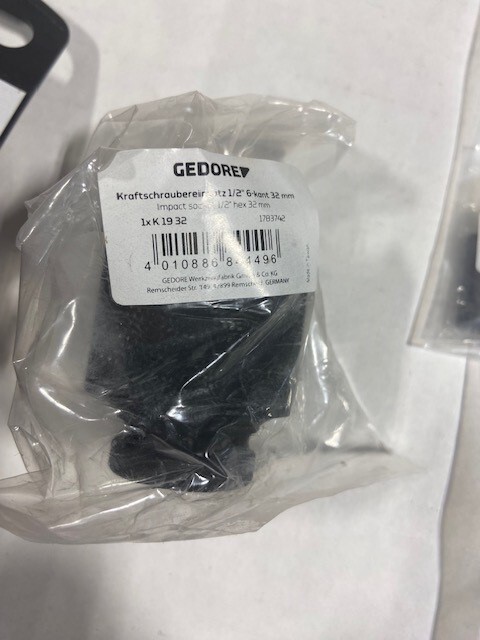 Gedore 14 piece Impact Socket Set 1/2″ Drive, Metric Plus Canvas Bag- NEW