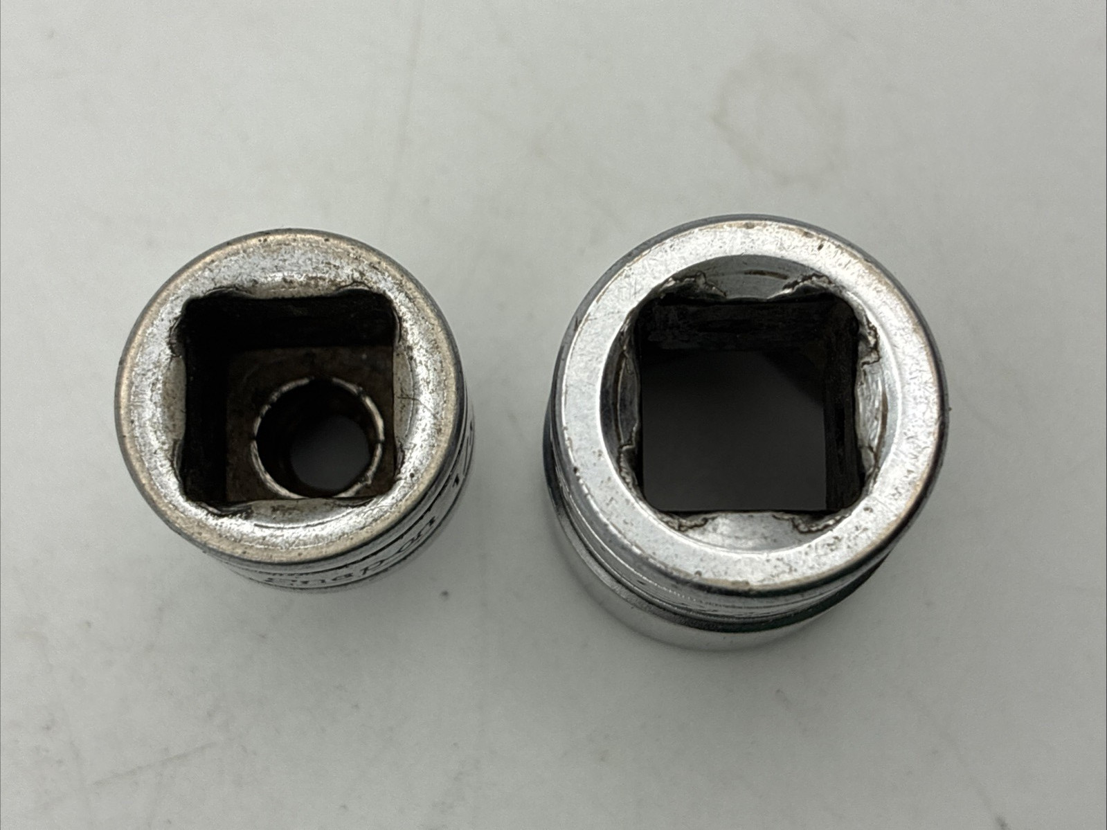 2 SNAP-ON TOOLS – SAE 1/4″ & 9/16″ Drive Chrome Deep Socket 6 Point FS081 FS181
