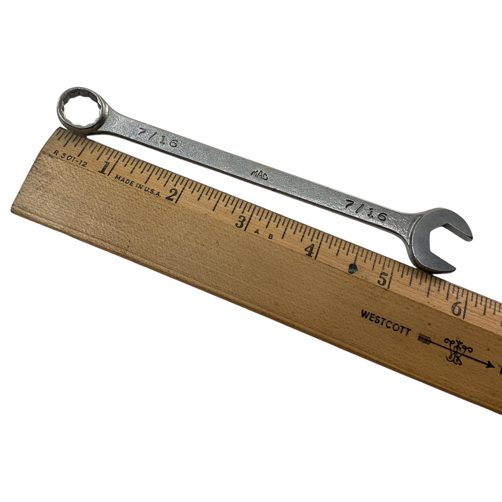 Mac Tools Combination Wrench CL14 7/16″ SAE As Pictured USA Fast Ship