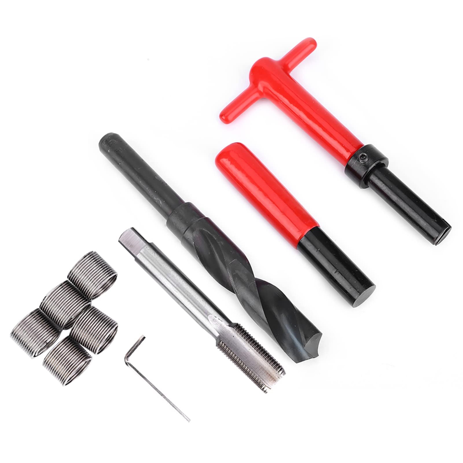 10Pcs M18x1.5 Thread Repair Kit – Stainless Steel Inserts & Tool Set for Damaged